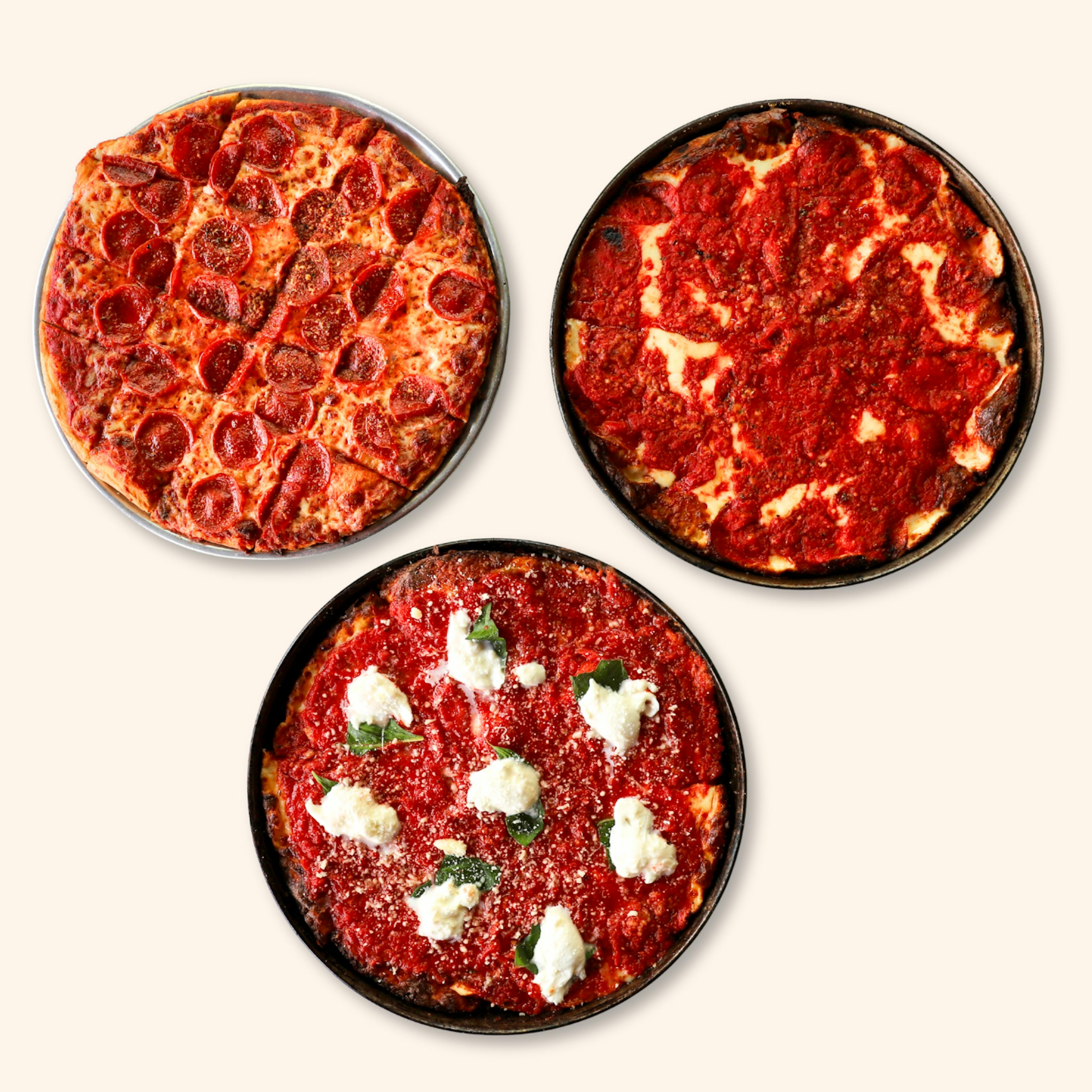 Chicago Pizza 2 Deep Dish + 1 Thin - Choose Your Own 3 Pack by Labriola Chicago