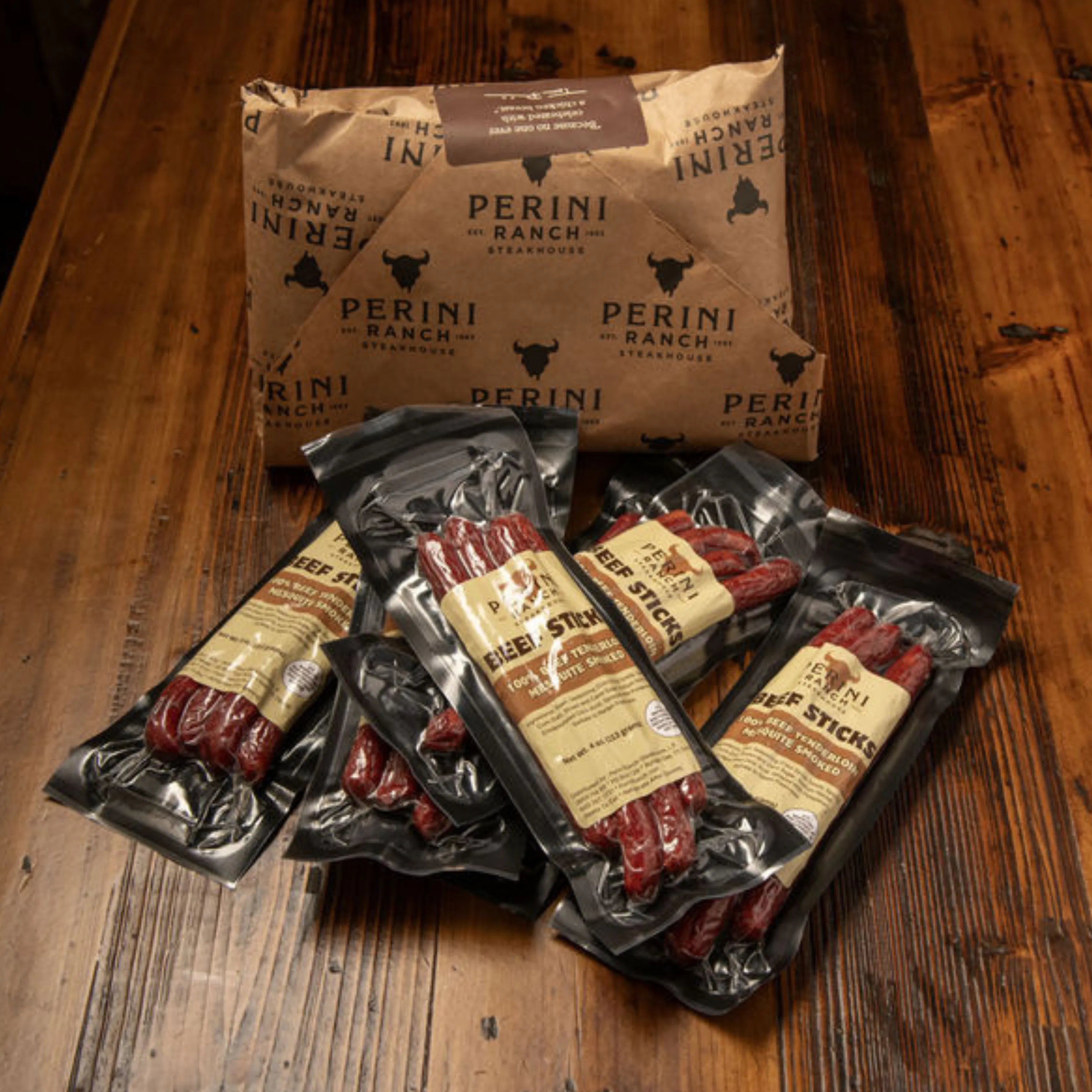 Mesquite Smoked Beef Sticks - 4 Pack by Perini Ranch Steakhouse - Alternate image 1