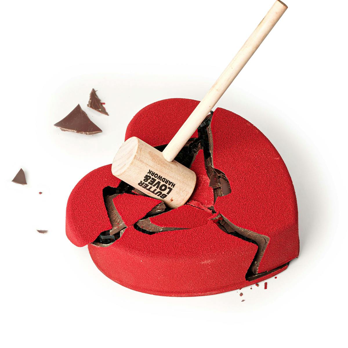 "Heartbreaker" Breakable Chocolate Heart Gift Box by BUTTERLOVEANDHARDWORK - Alternate image 2