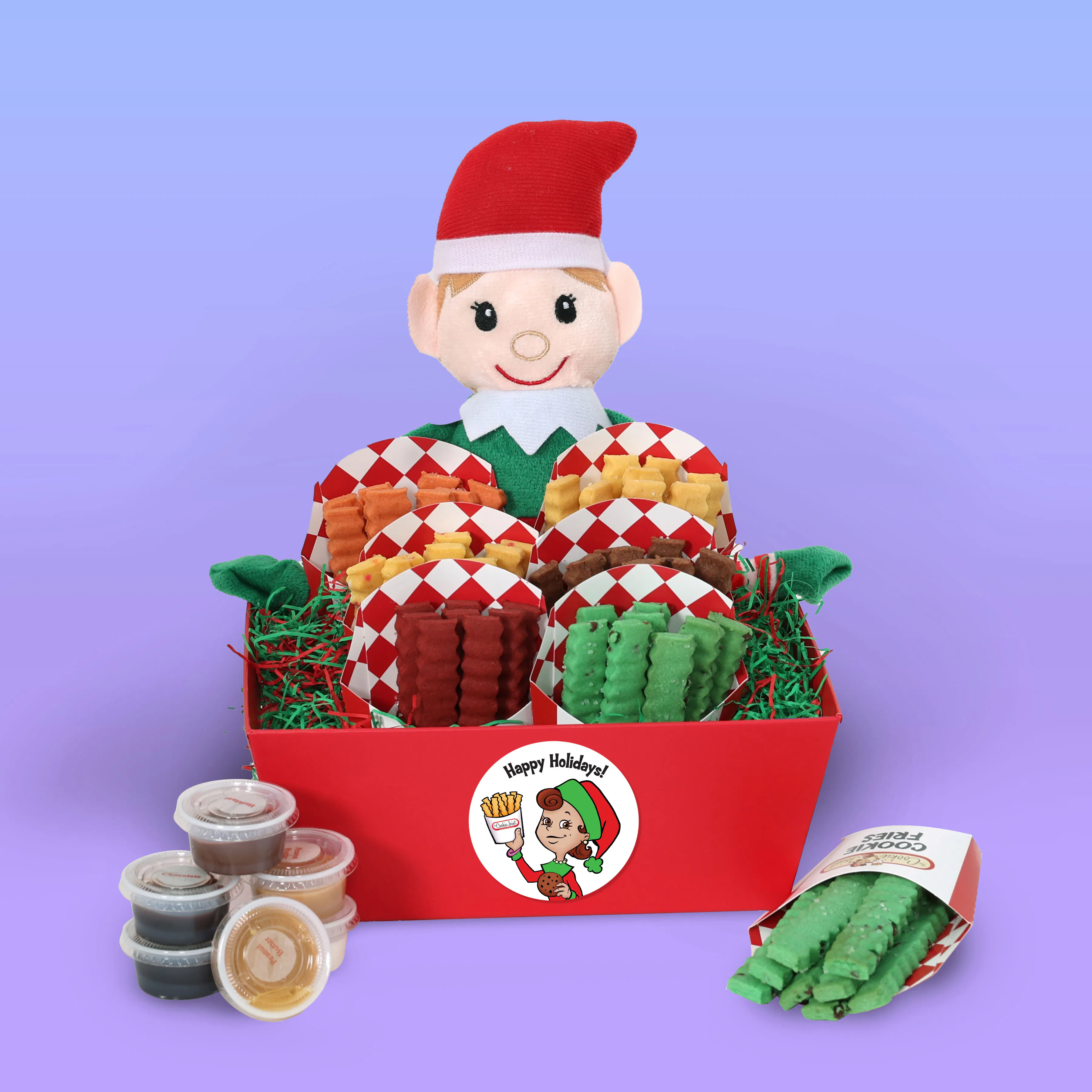Santa's Helper Christmas Basket – 6 Cartons by The Cookie Joint