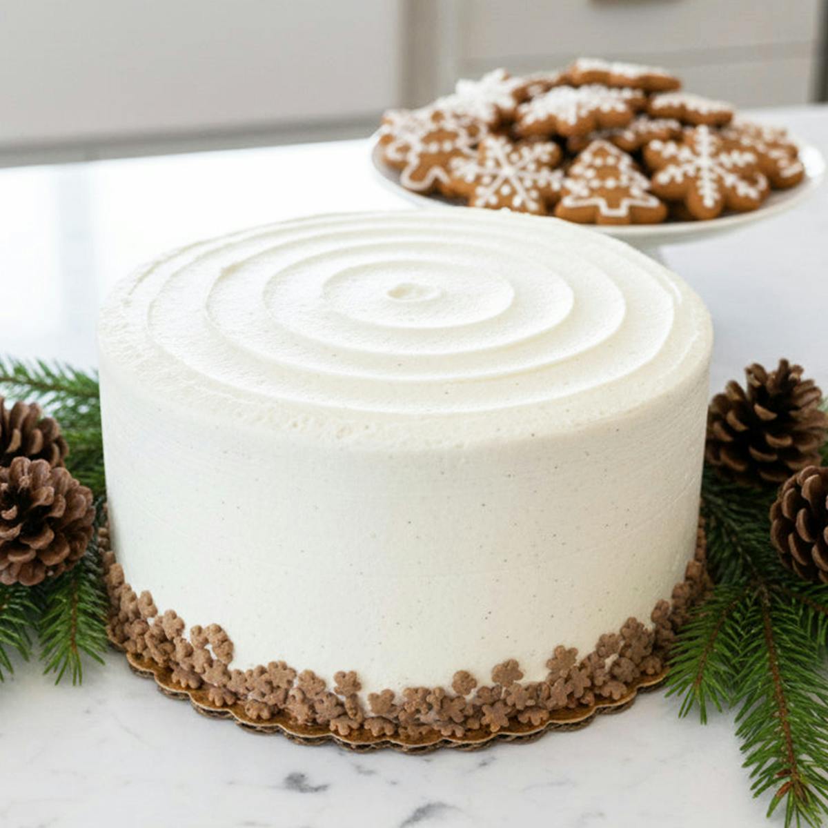 Spiced Gingerbread Eggnog Cake by Daisy Cakes