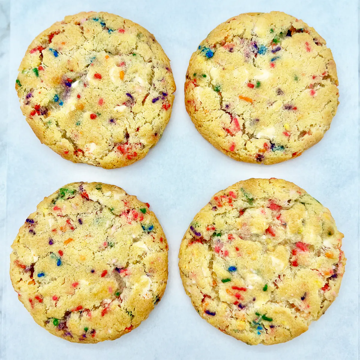 White Chocolate Confetti "Really Delicious" Cookies - 4 Pack by Janie’s
