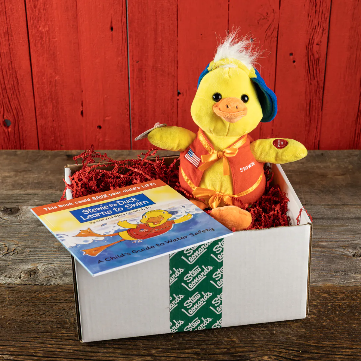 Stewie The Duck Singing Plush Toy + Book Bundle by Stew Leonard's