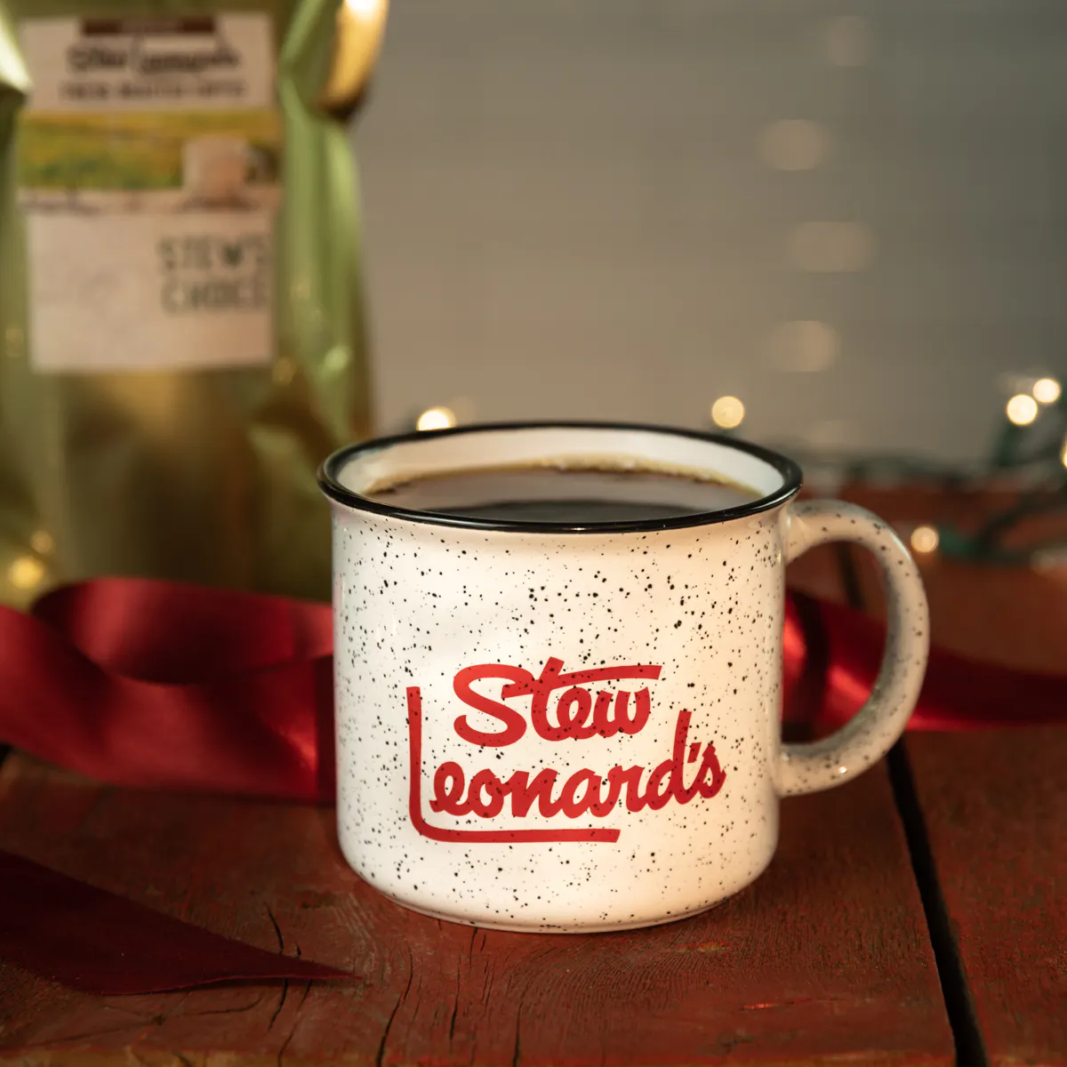 Stew Leonard's Red + White Coffee Mug - 2 Pack by Stew Leonard's - Alternate image 1