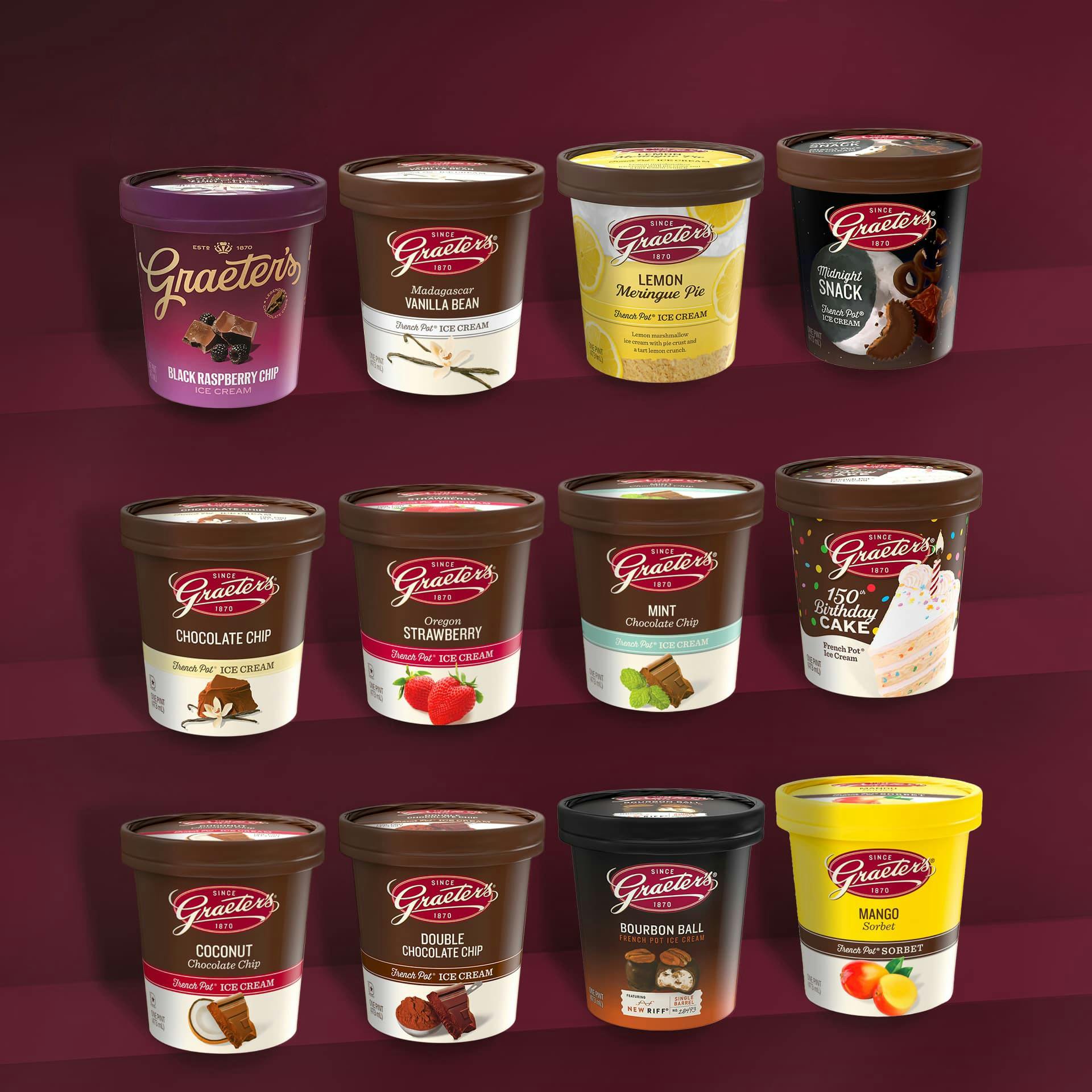 Ice Cream - Choose Your Own 12 Pints by Graeter's Ice Cream