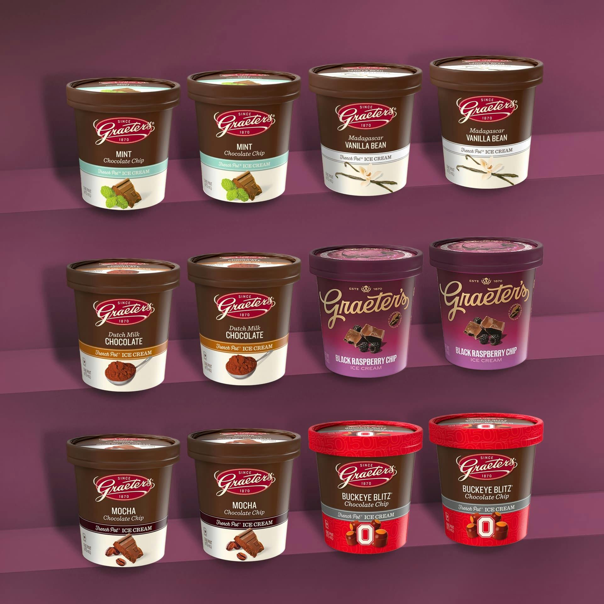 Ice Cream Best Seller - 12 Pints by Graeter's Ice Cream