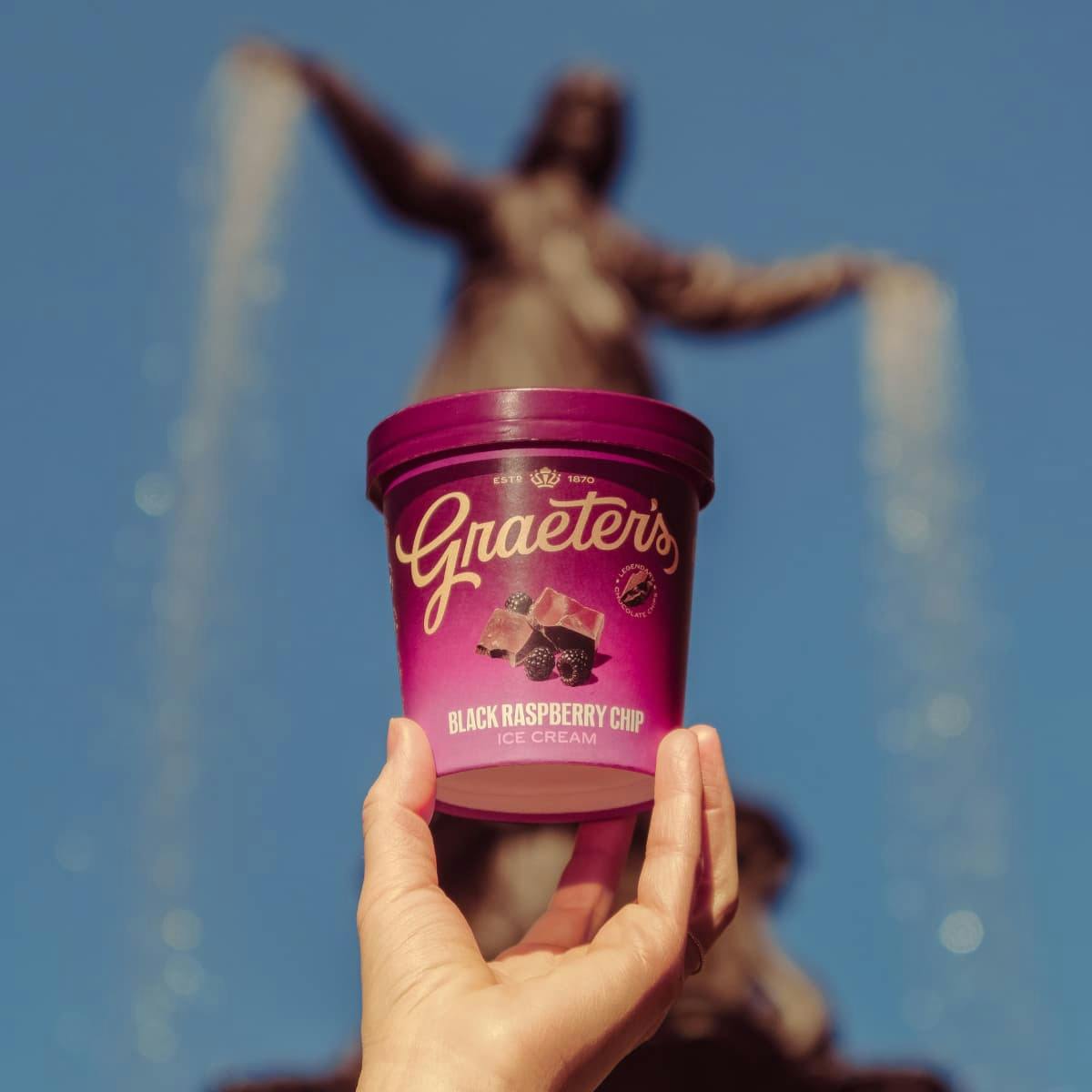 Black Raspberry Chocolate Chip Ice Cream - 6 Pints by Graeter's Ice Cream - Alternate image 4