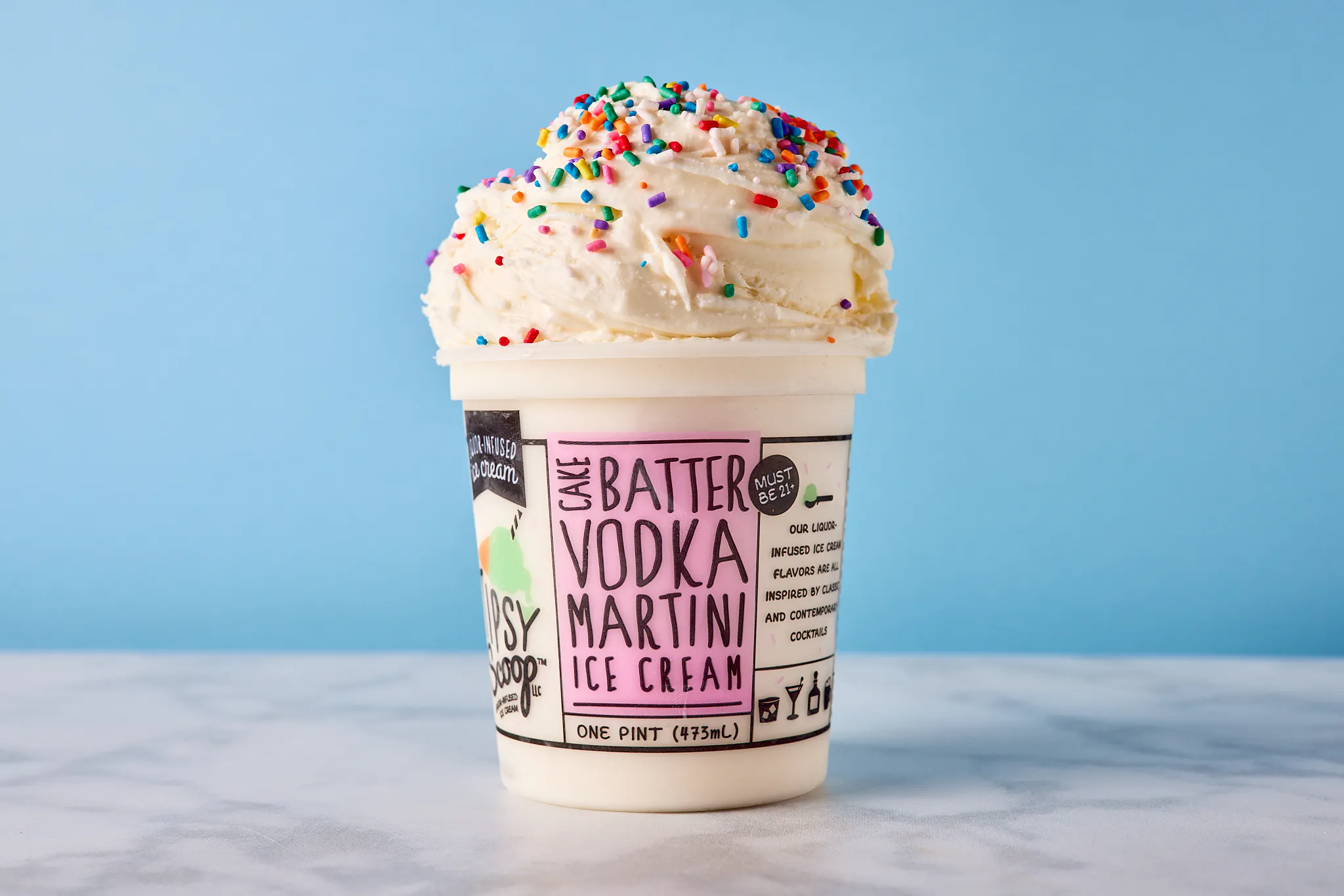 "Sips & Scoops NYE" Boozy Ice Cream - 4 Pints by Tipsy Scoop Boozy Ice Cream - Alternate image 2