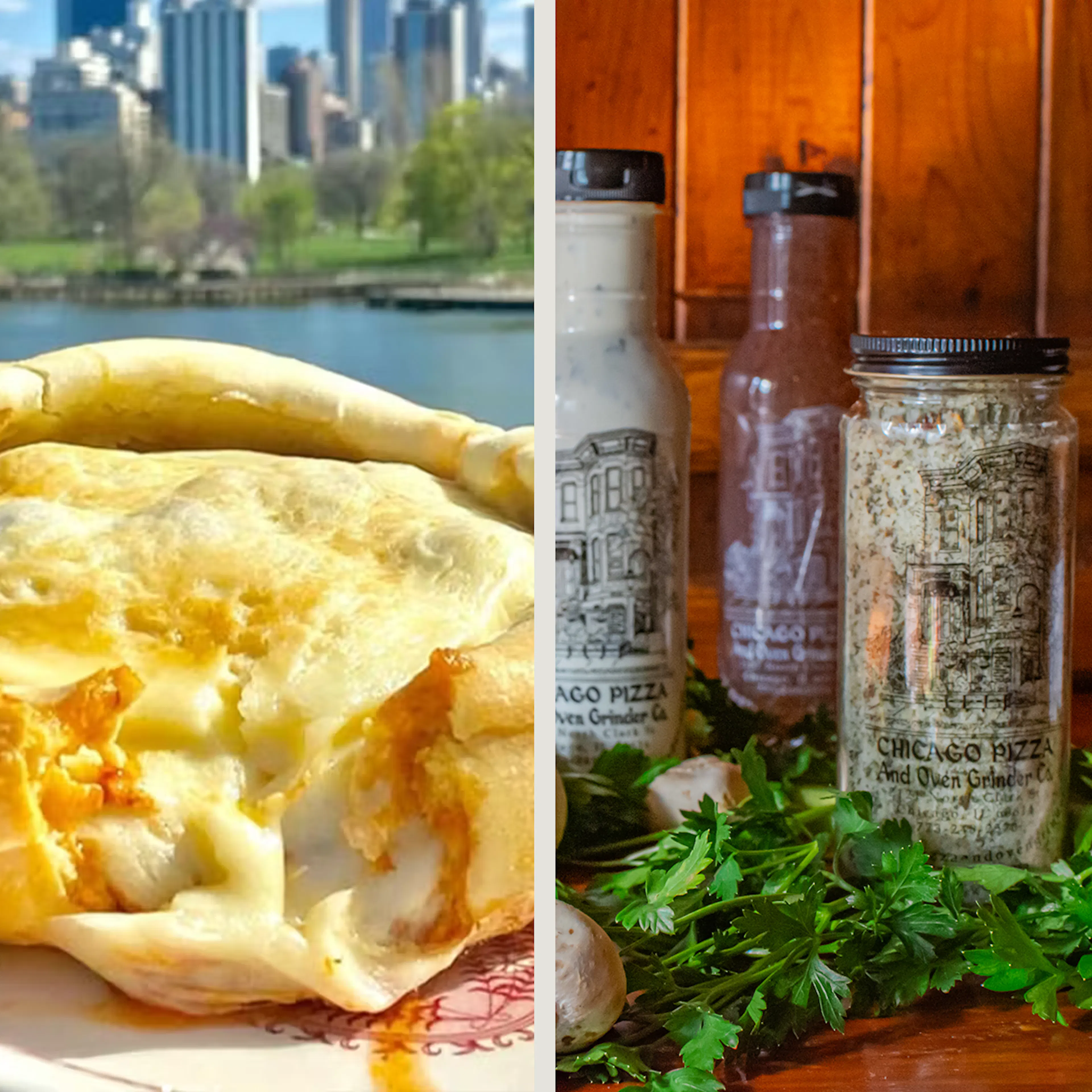 Pizza Pot Pie + Dressings Gift Set - Choose Your Own 4 Pack by Chicago Pizza & Oven Grinder Co.