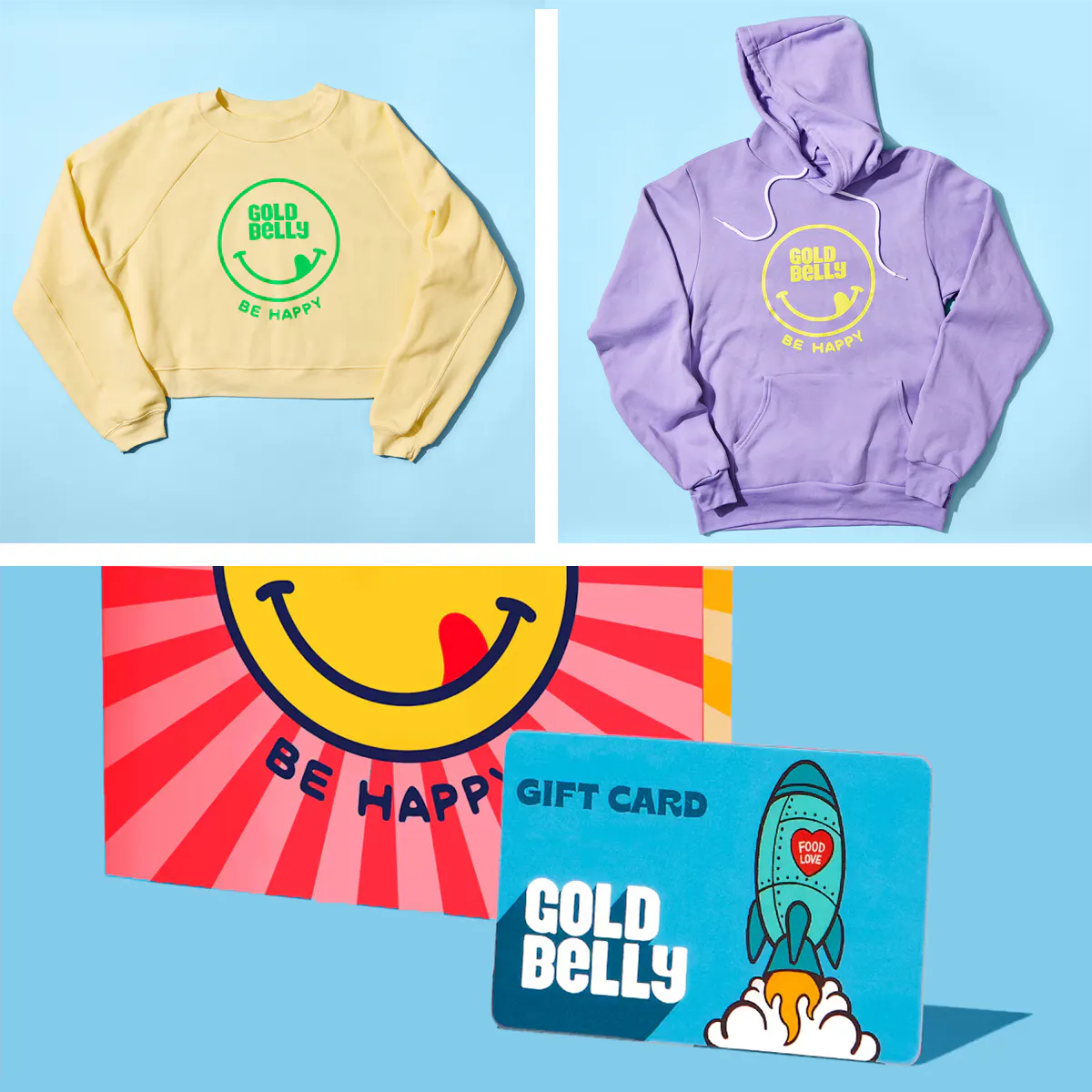 Gift Cards + Merch - Goldbelly Sweatshirt + Gift Card