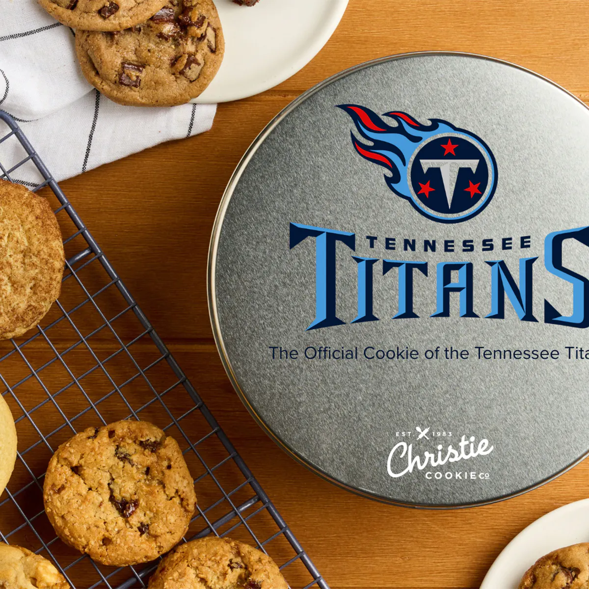 Cookies "Tennessee Titans" Gift Tin - Choose Your Own 10 Pack by Christie Cookie Company - Alternate image 1