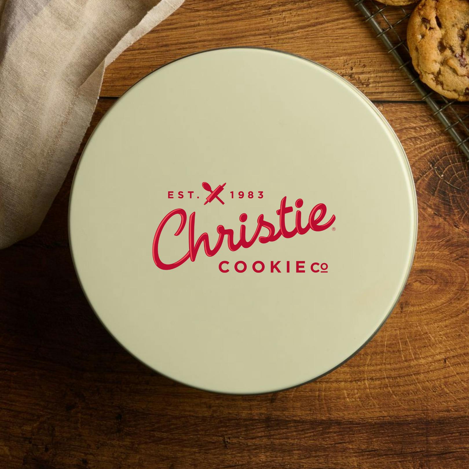 White Chocolate Macadamia Nut Cookie Gift Tin - 10 Pack by Christie Cookie Company - Alternate image 3