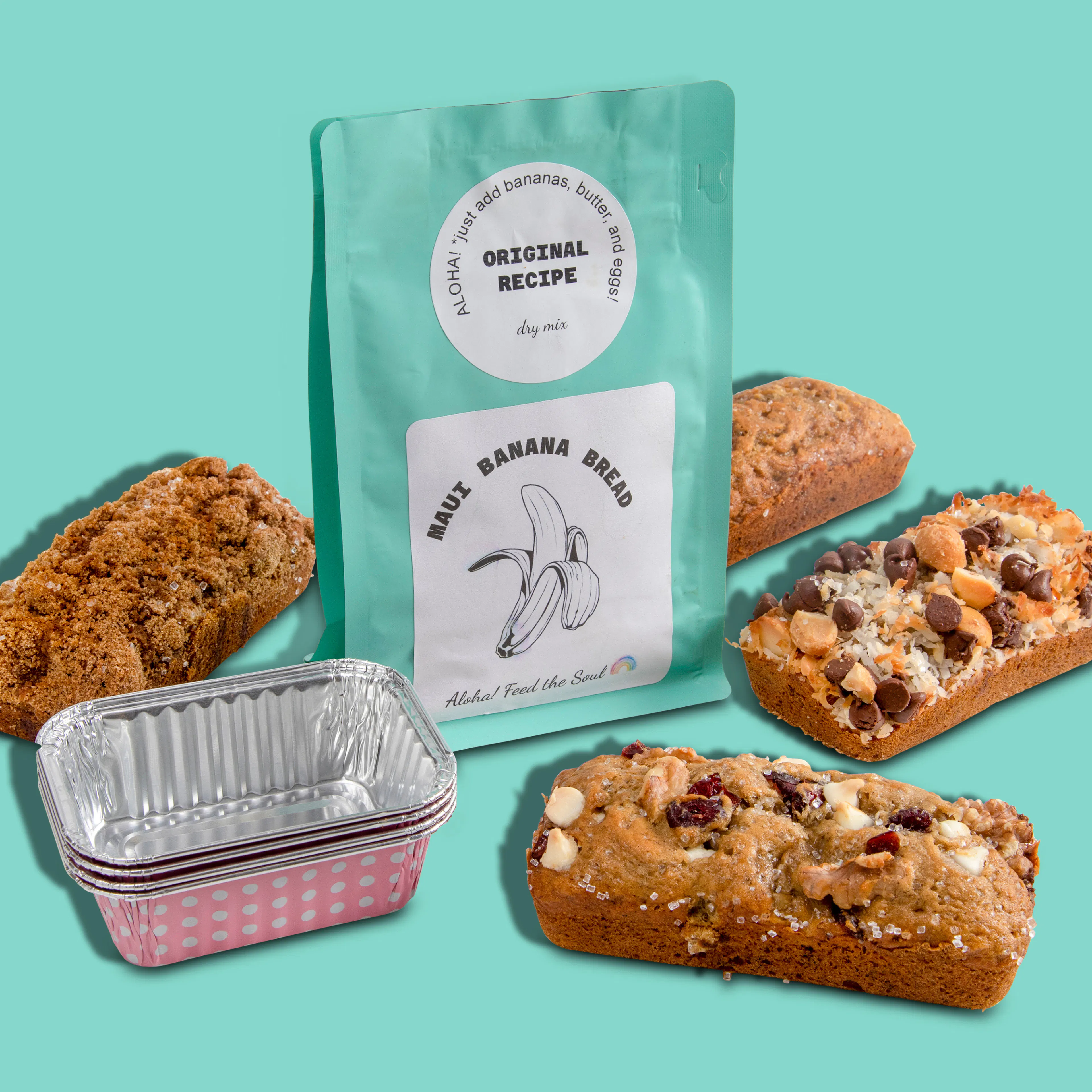 Mele Kalikimaka Banana Bread Gift Box by Maui Banana Bread Co