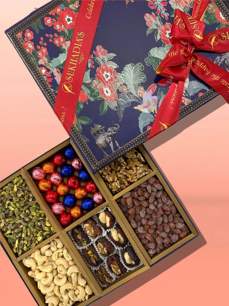 Blue Noel Gift Box by Sukhadia's - Alternate image 1