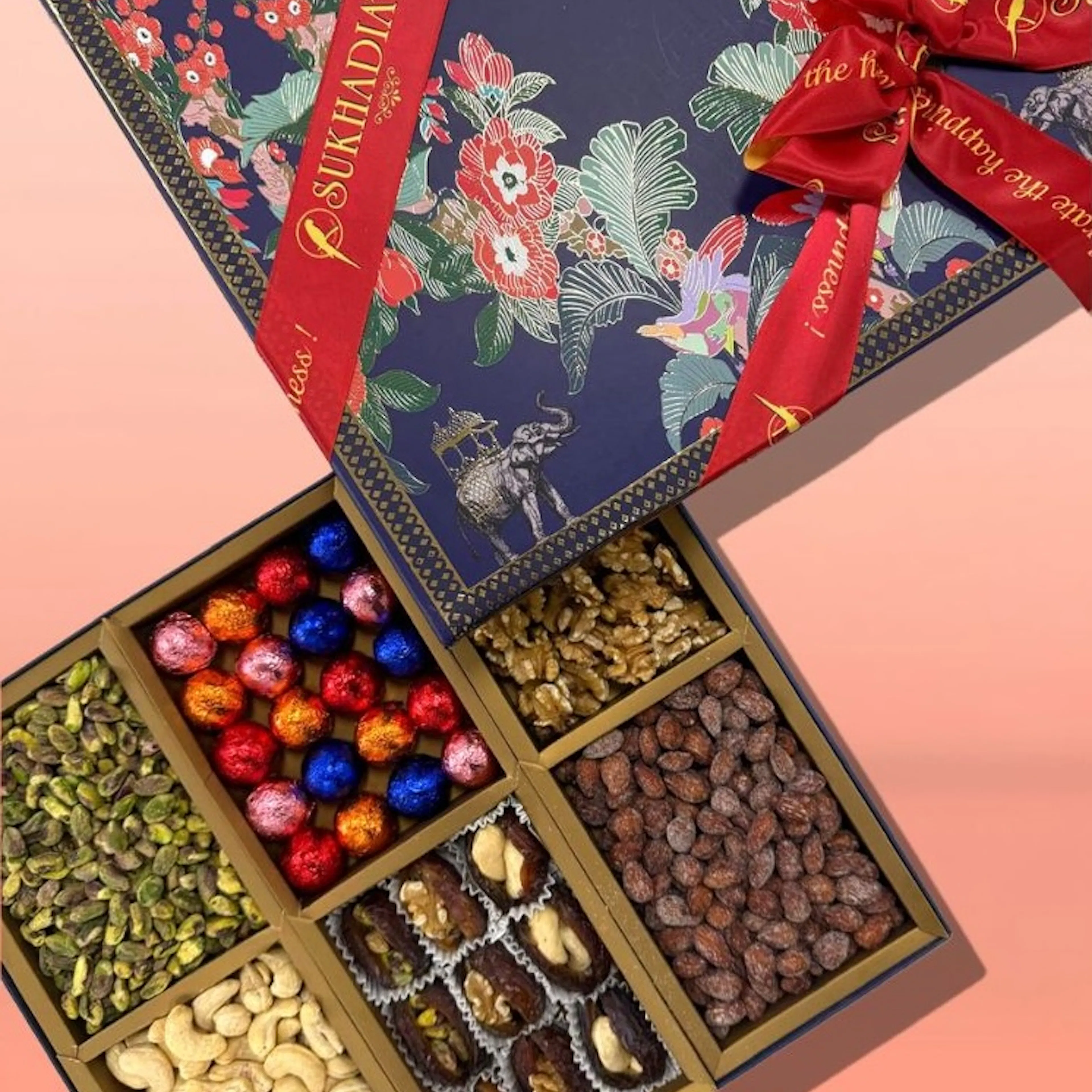 Blue Noel Gift Box by Sukhadia's - Alternate image 1