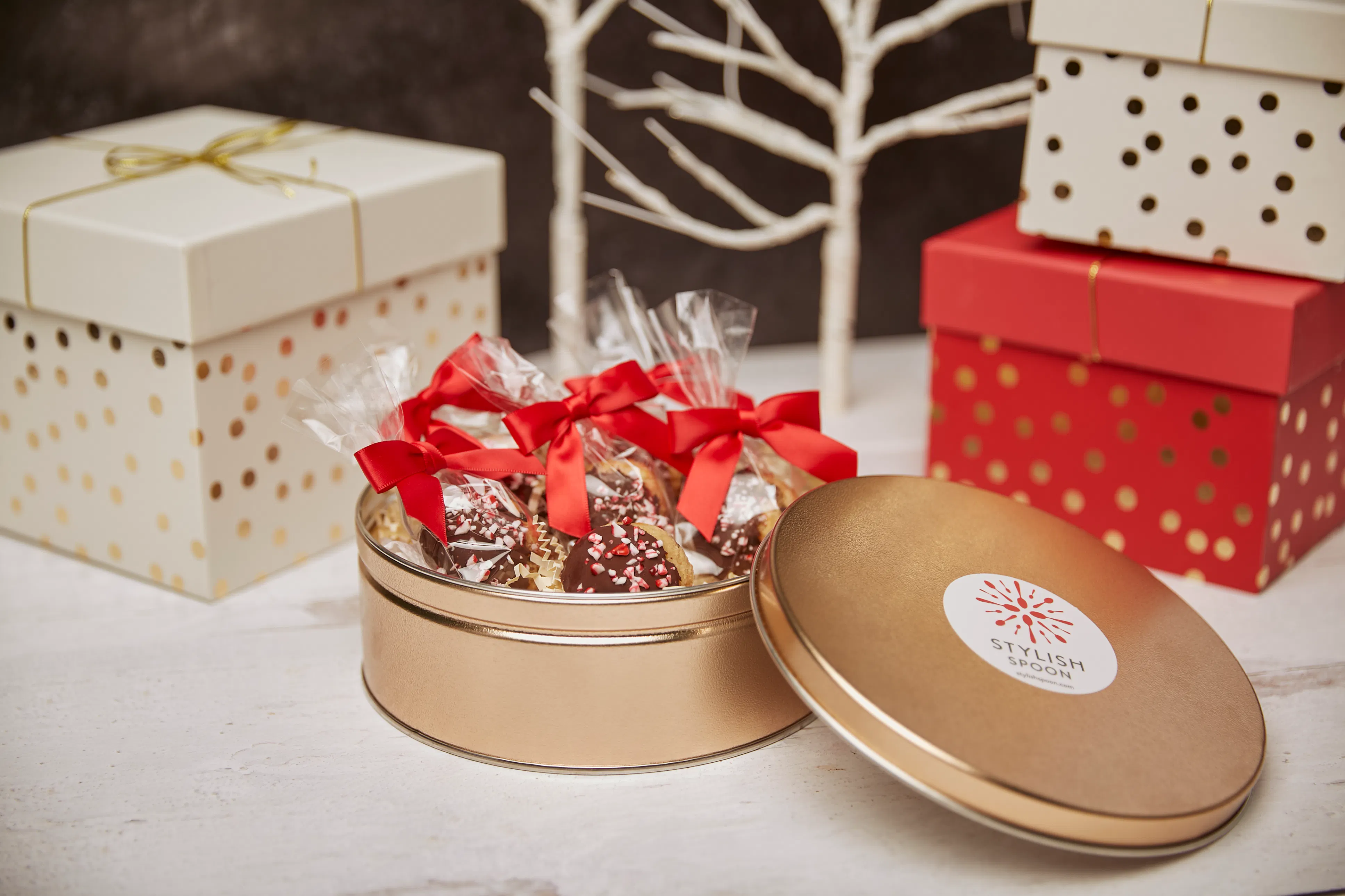 Holiday Cookie Bite Gift Tin by Stylish Spoon