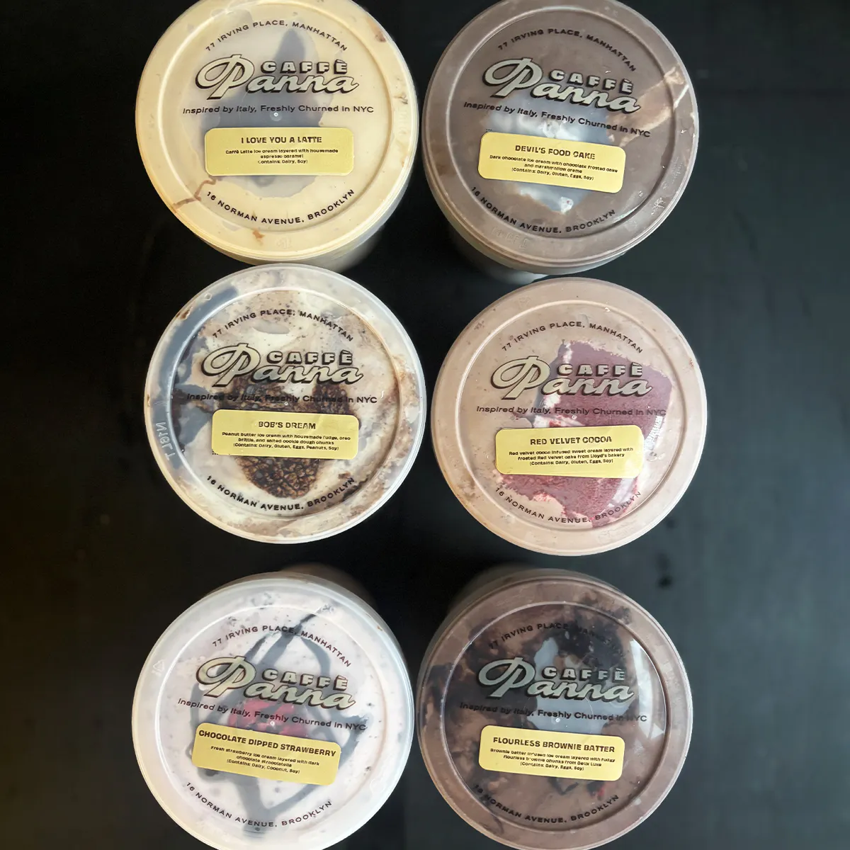 Valentine's Day Ice Cream Collection - 6 Pack by Caffè Panna Ice Cream - Alternate image 1