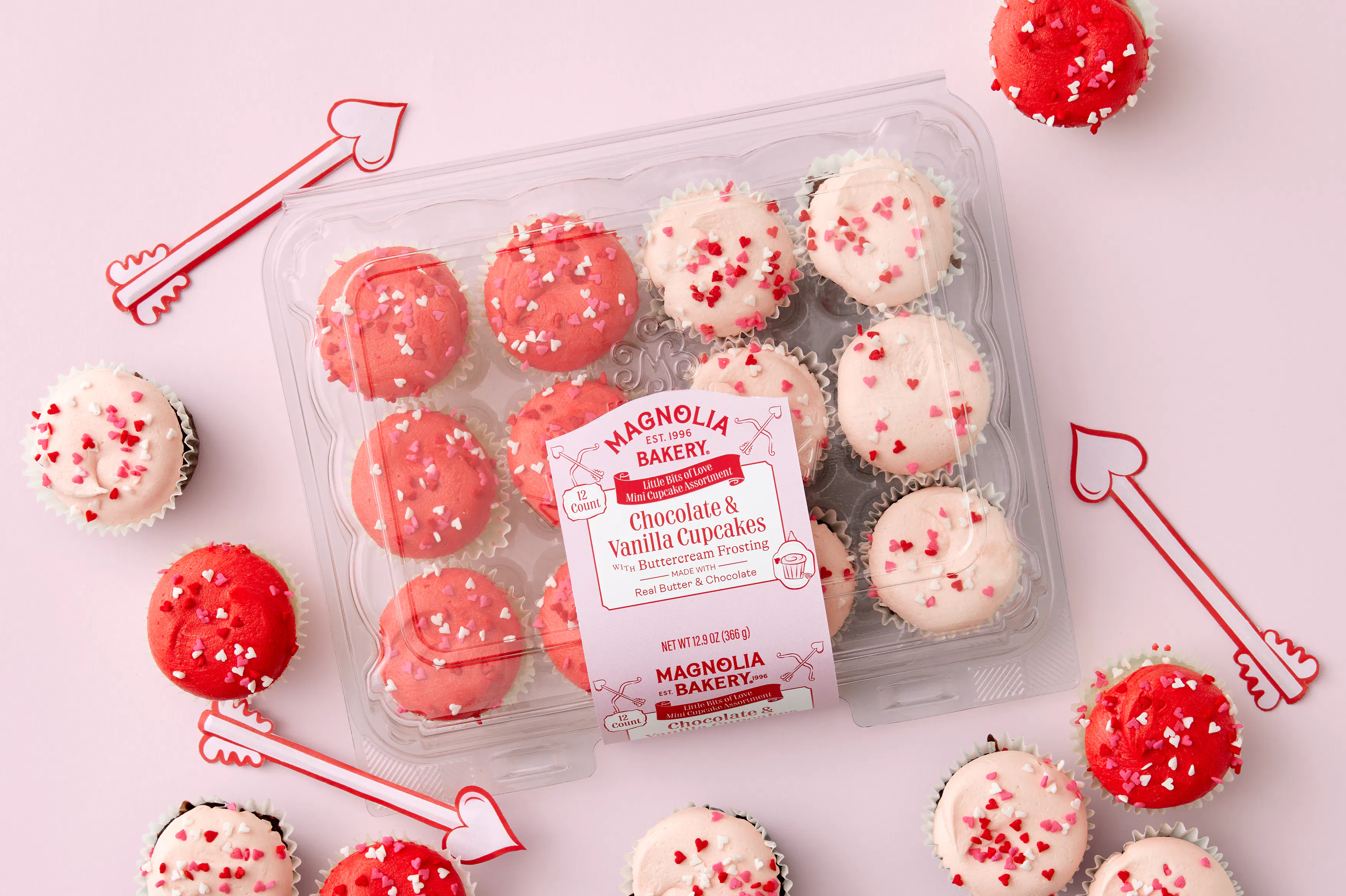 "Little Bits of Love" Mini Cupcakes - 24 Pack by Magnolia Bakery