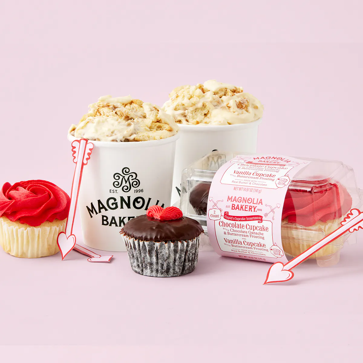"Date Night" Banana Pudding + Cupcakes Combo Pack by Magnolia Bakery