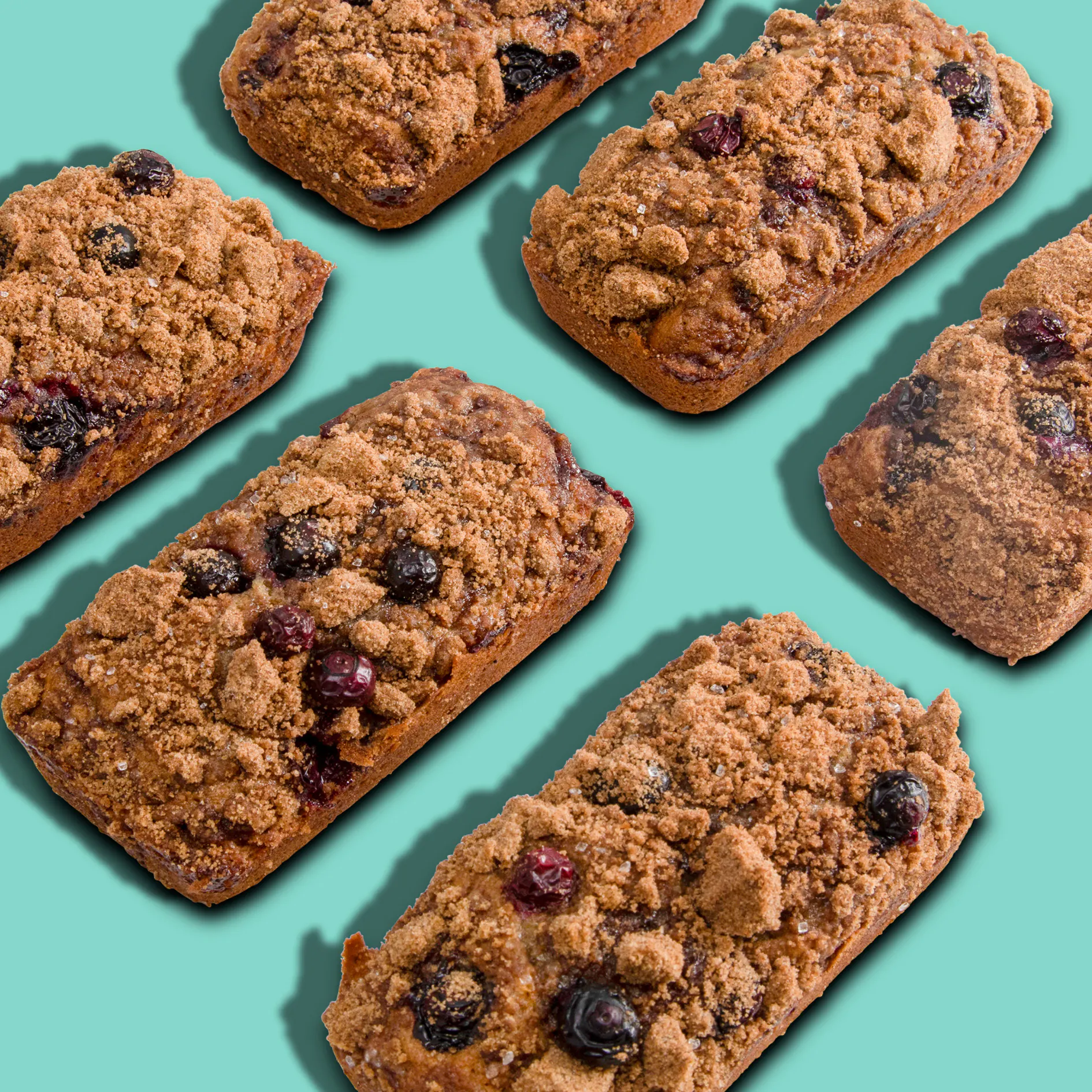 Huckleberry Streusel Banana Bread - 6 Pack by Maui Banana Bread Co