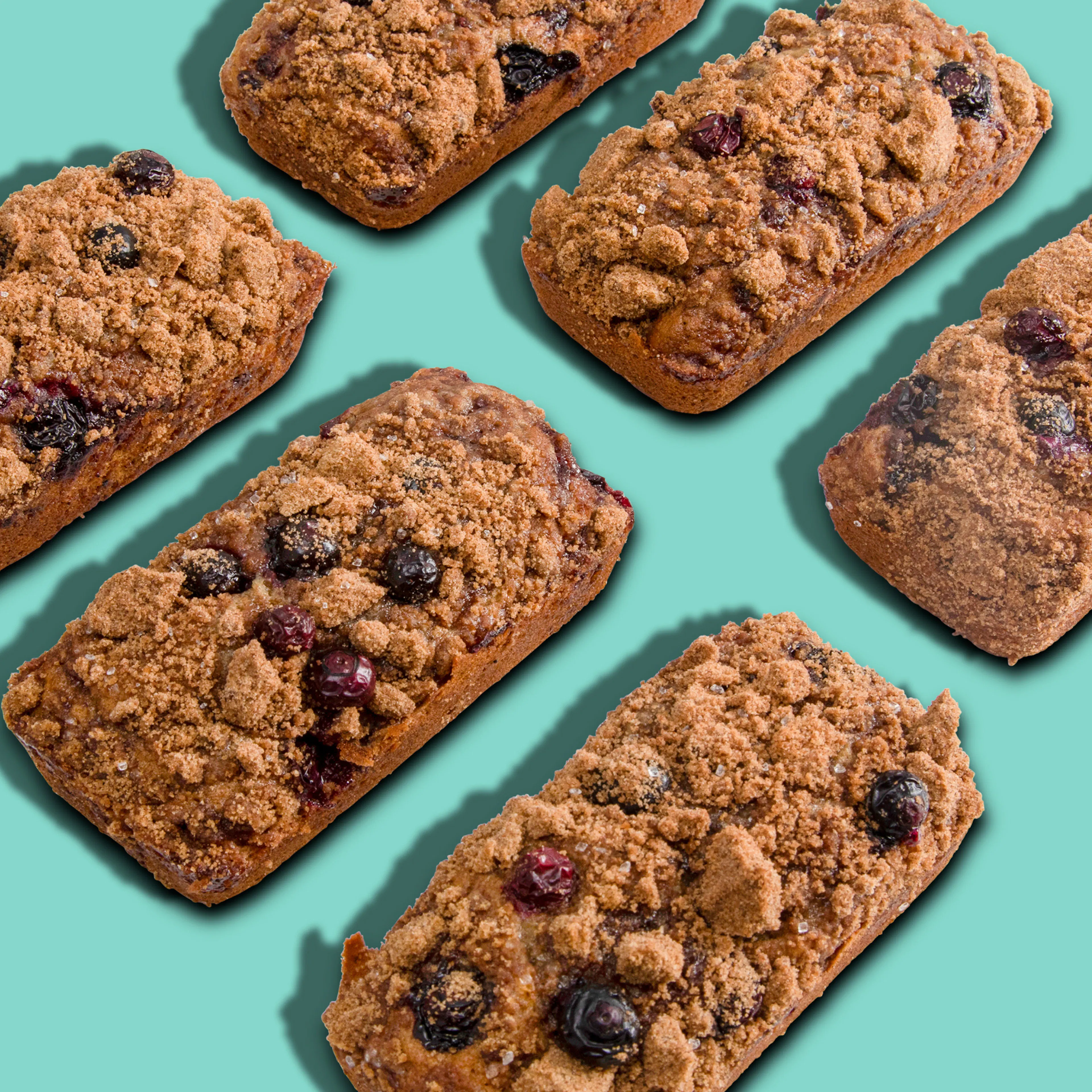 Huckleberry Streusel Banana Bread - 6 Pack by Maui Banana Bread Co