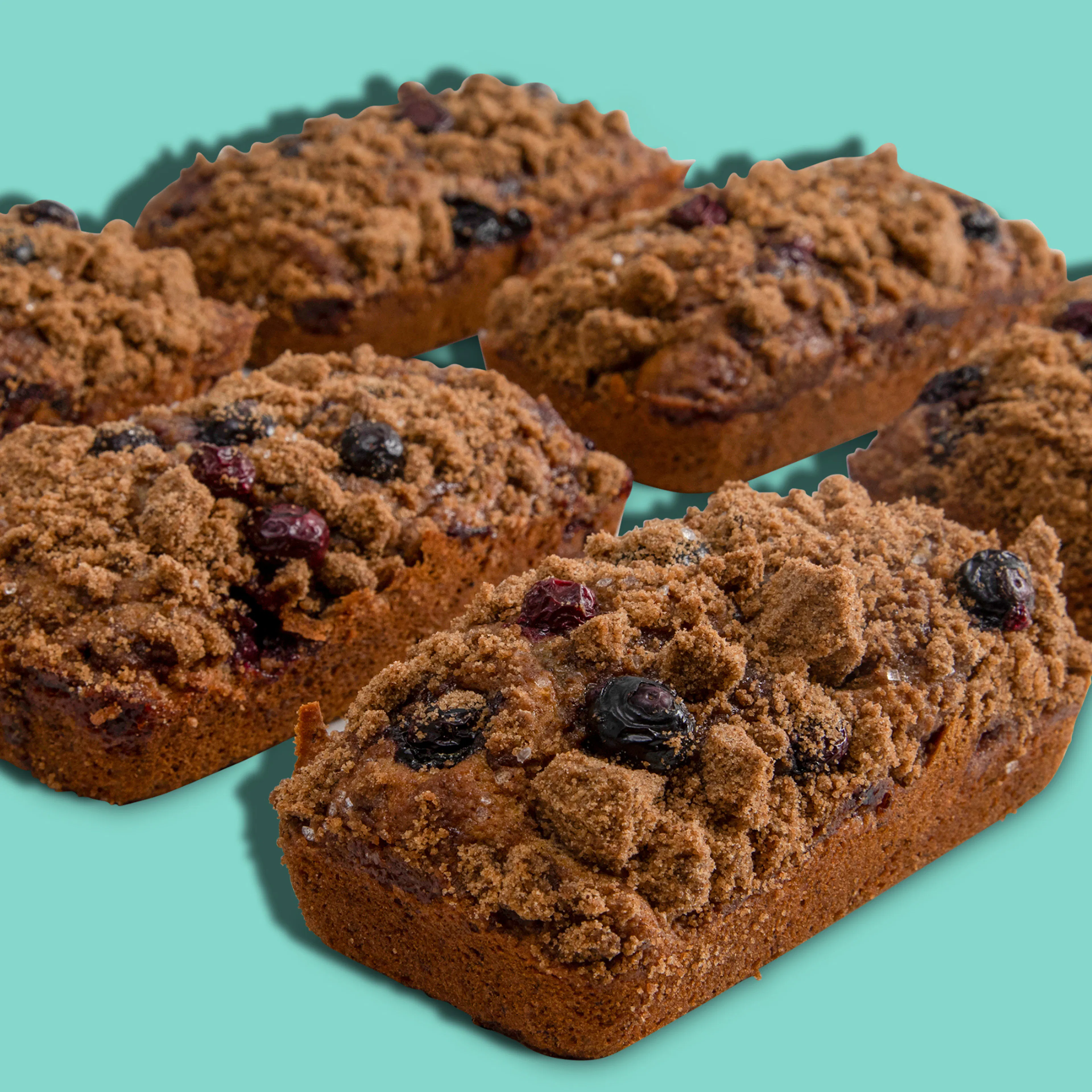 Huckleberry Streusel Banana Bread - 6 Pack by Maui Banana Bread Co - Alternate image 2