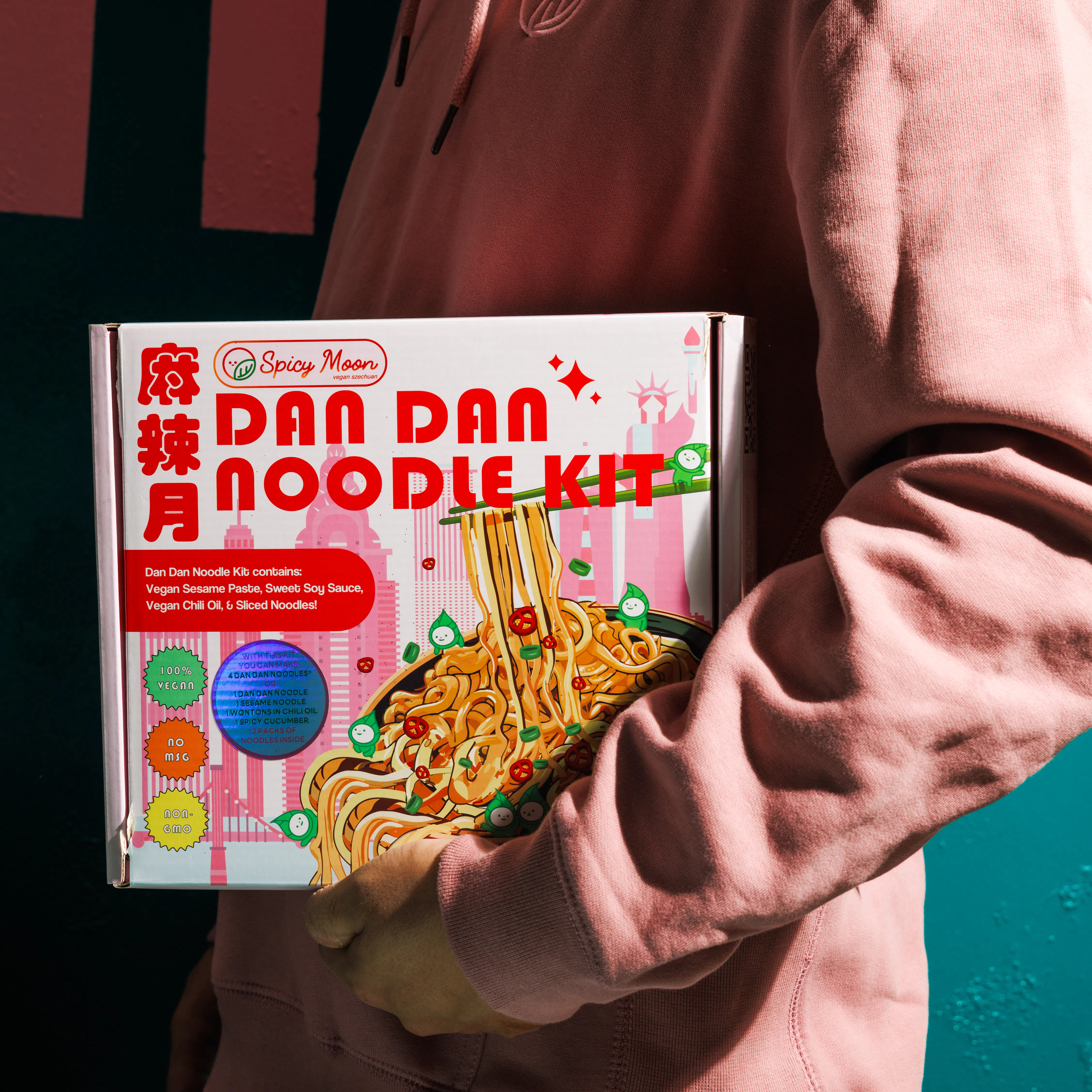 Pink Spicy Moon Hoodie by Spicy Moon - Alternate image 2