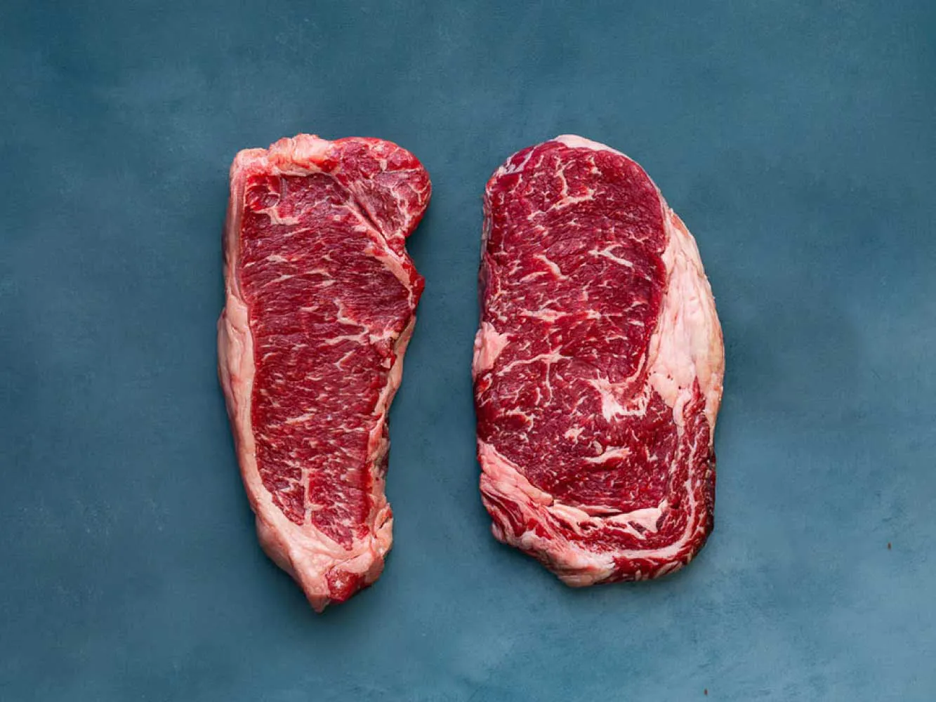 Akaushi Wagyu Boneless Ribeyes + NY Strip Steaks by Heritage Foods