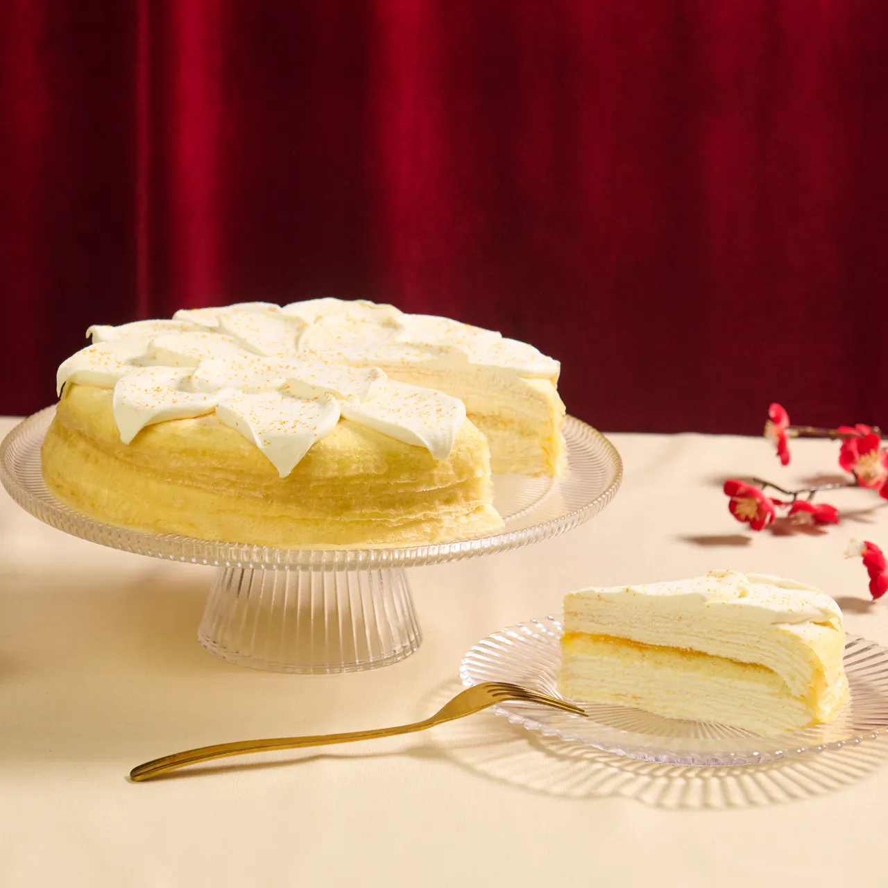 Orange Mille Crêpes Cake by Lady M Confections - Alternate image 2