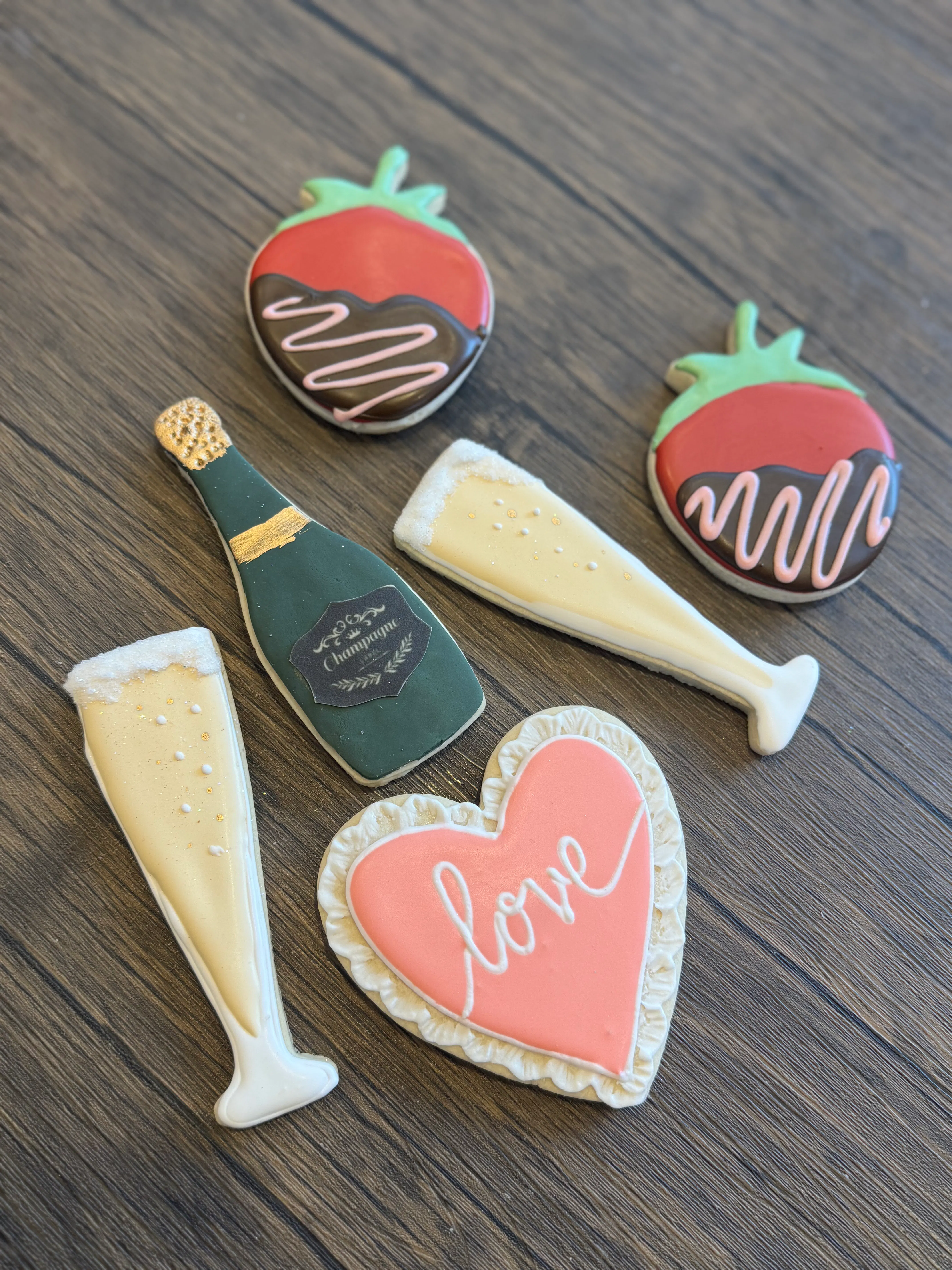 Date Night Sugar Cookies - 6 Pack by Nadia Cakes - Alternate image 1