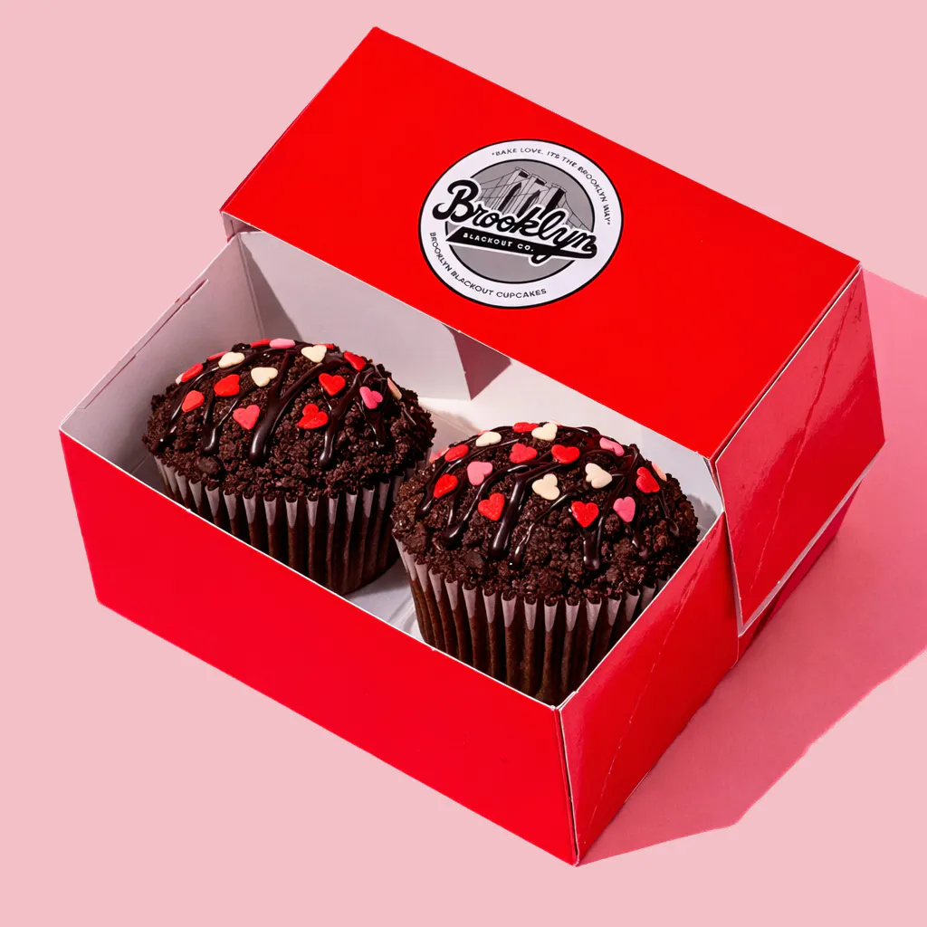 Valentine's Day Brooklyn Blackout Cupcakes - 8 Pack by Brooklyn Blackout Company - Alternate image 3