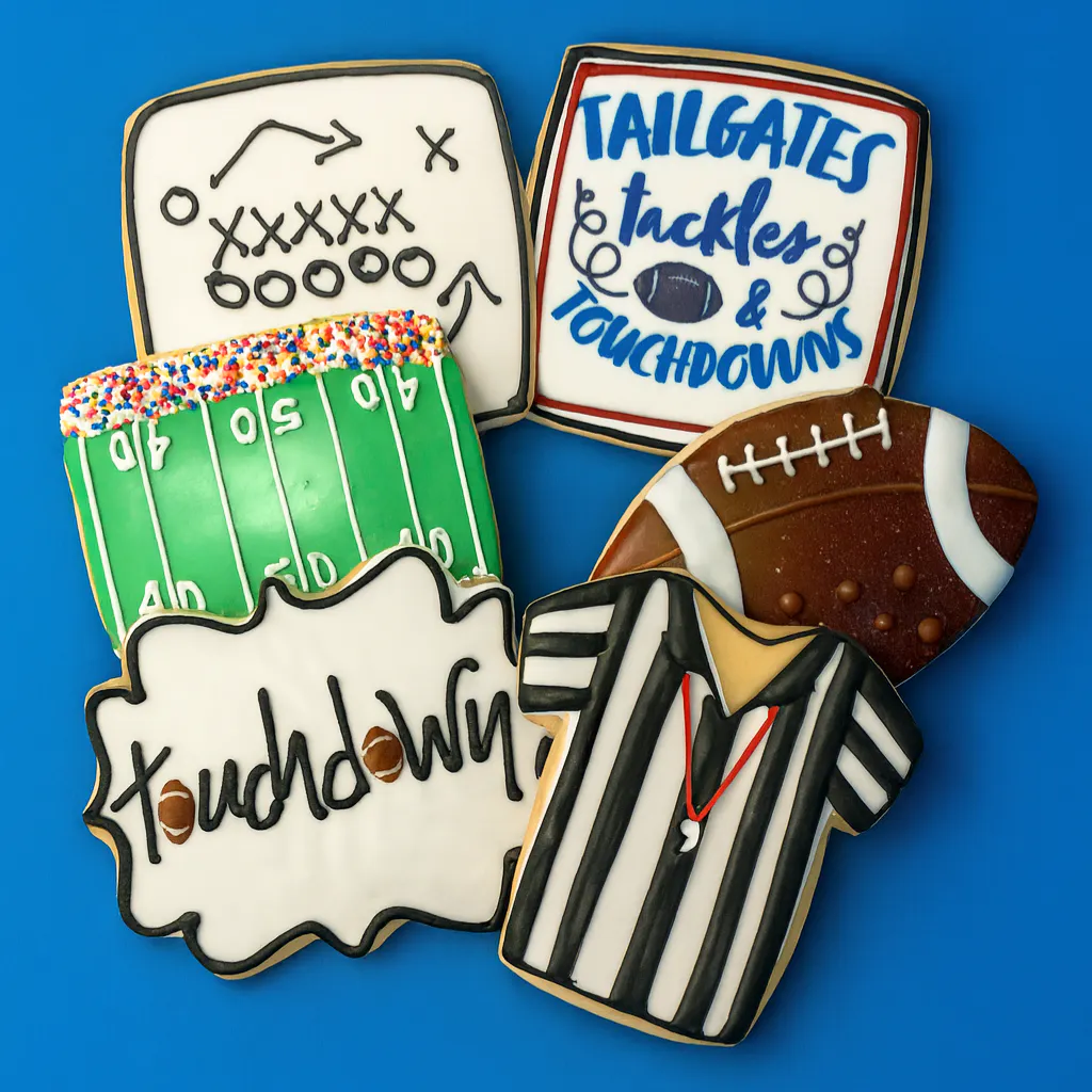 Game Day Decorated Butter Cookies by Dessert Gallery