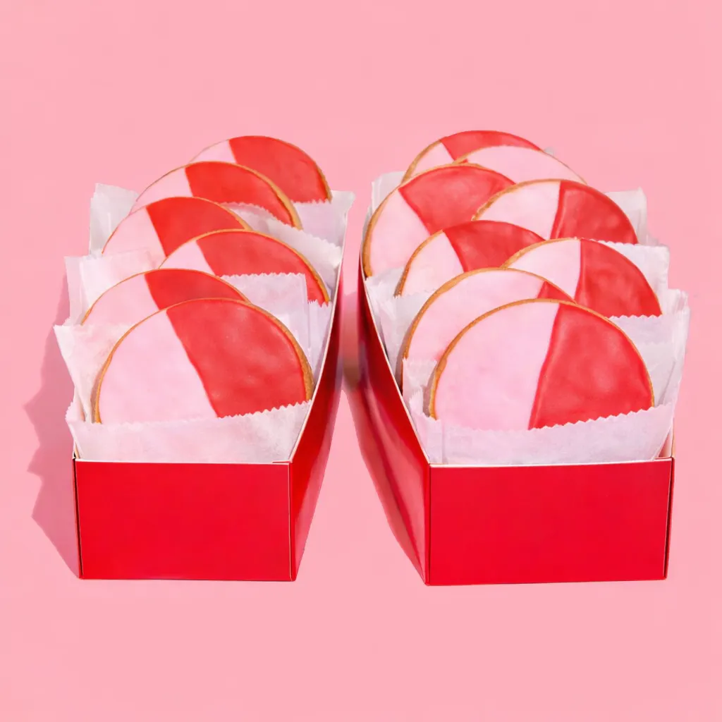 Valentine's Day "Pink & Red" Cookies - 12 Pack by Brooklyn Blackout Company - Alternate image 1