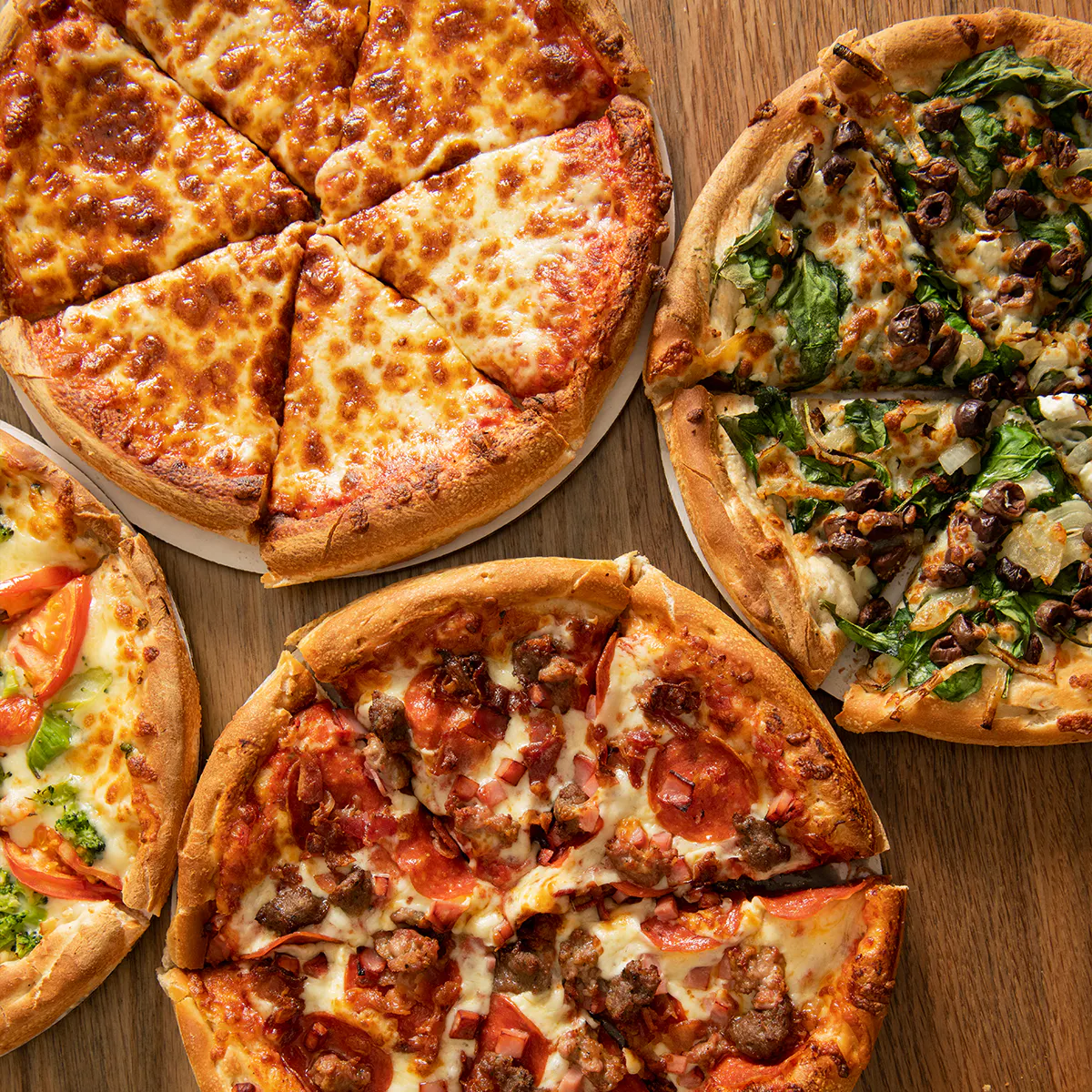 Greek Pizza - Choose Your Own 6 Pack by Four Brothers Pizza Inn