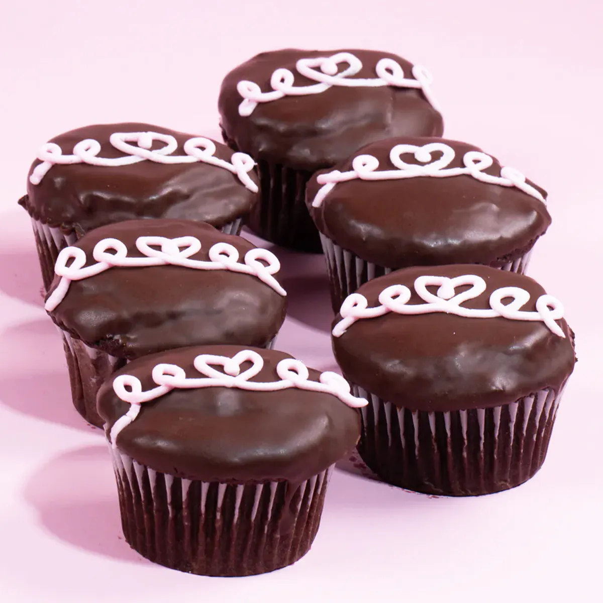 Vegan + Gluten Free Mother's Day Ding Dong Cupcakes - 12 Pack by Erin McKenna's Bakery