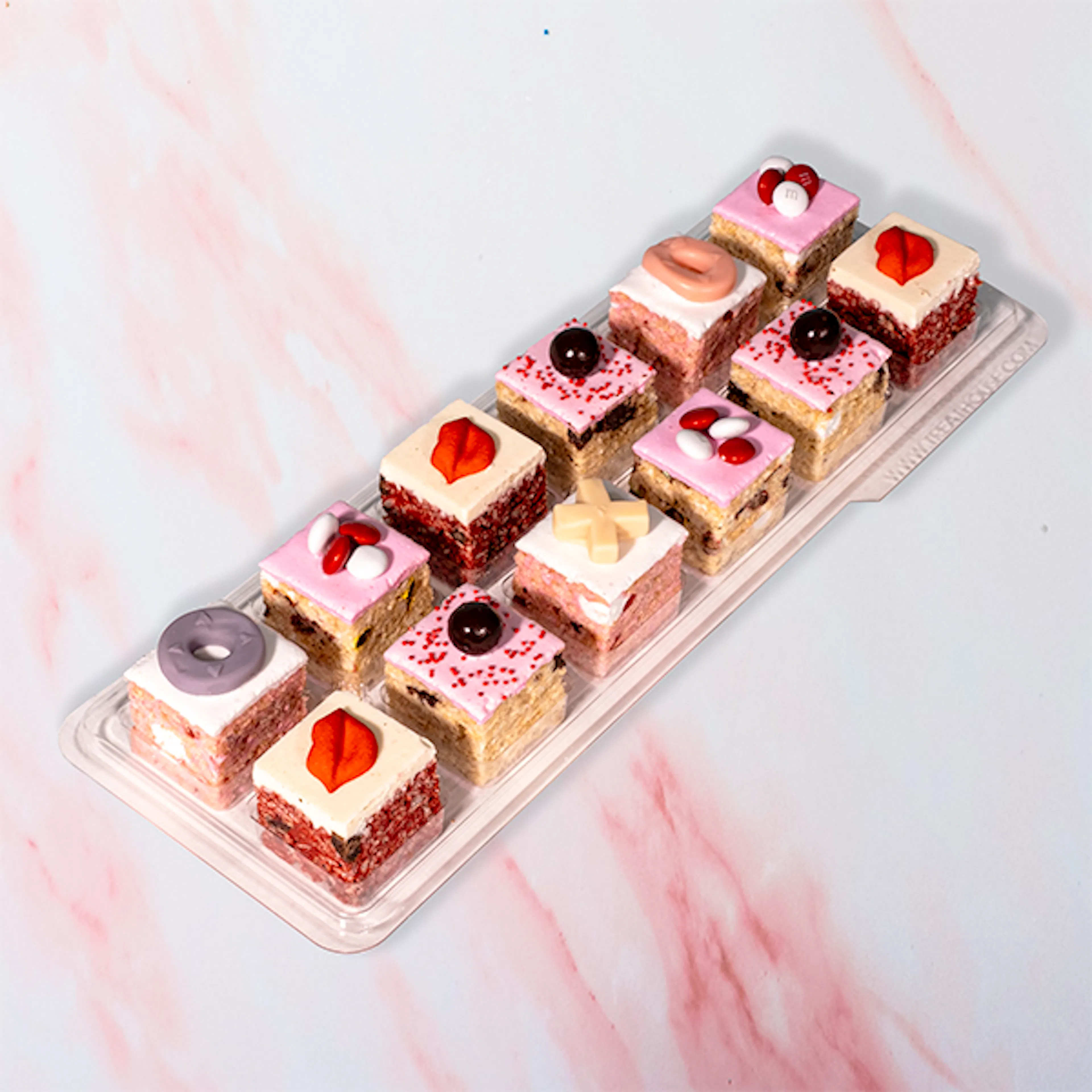 Valentine's Day Rice Krispie Treats - 12 Pack by Treat House - Alternate image 1
