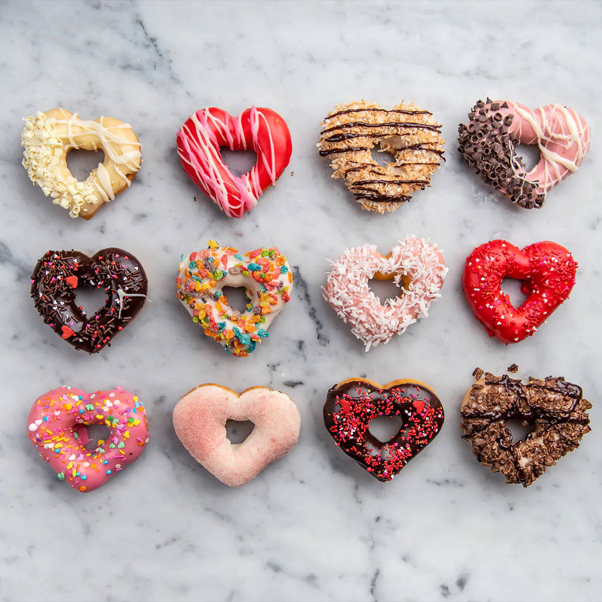 Valentine's Day Heart Donuts by Angel Food Bakery - Alternate image 1