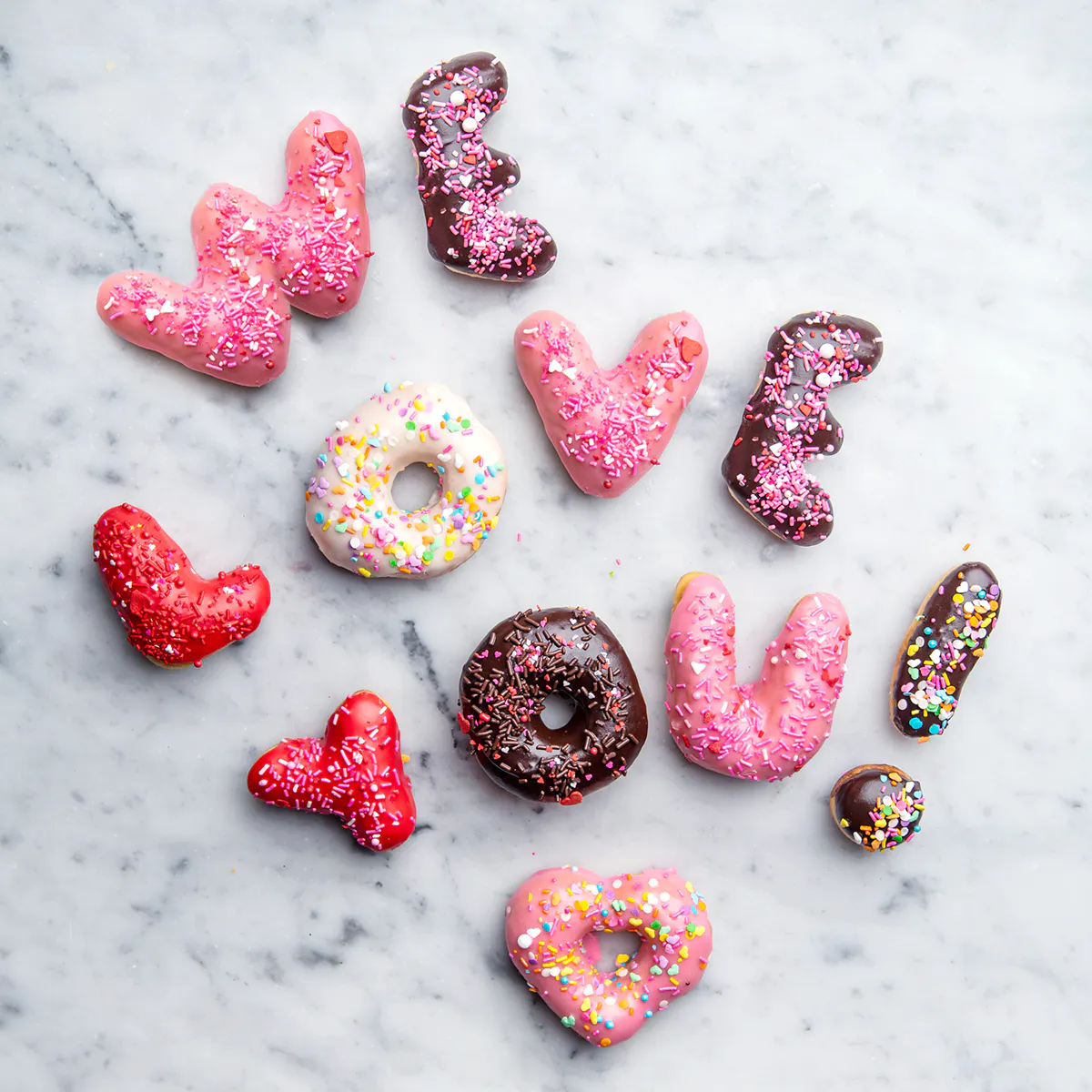 "We Love You" Donuts by Angel Food Bakery
