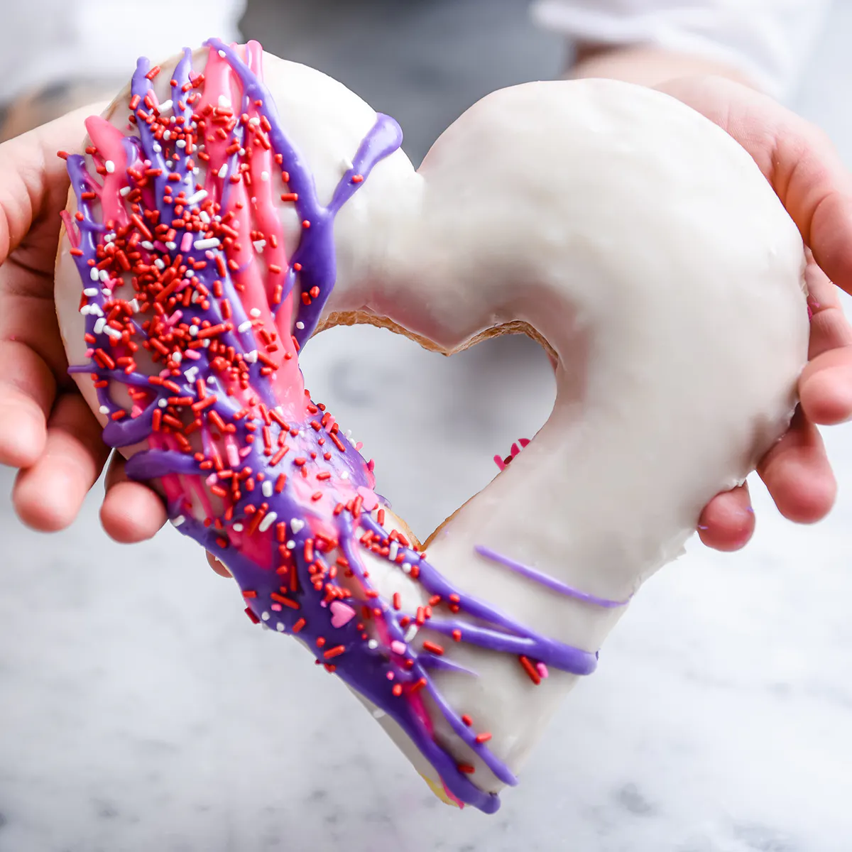 Valentine's Day Big-Ass Heart Jumbo Donut by Angel Food Bakery - Alternate image 1