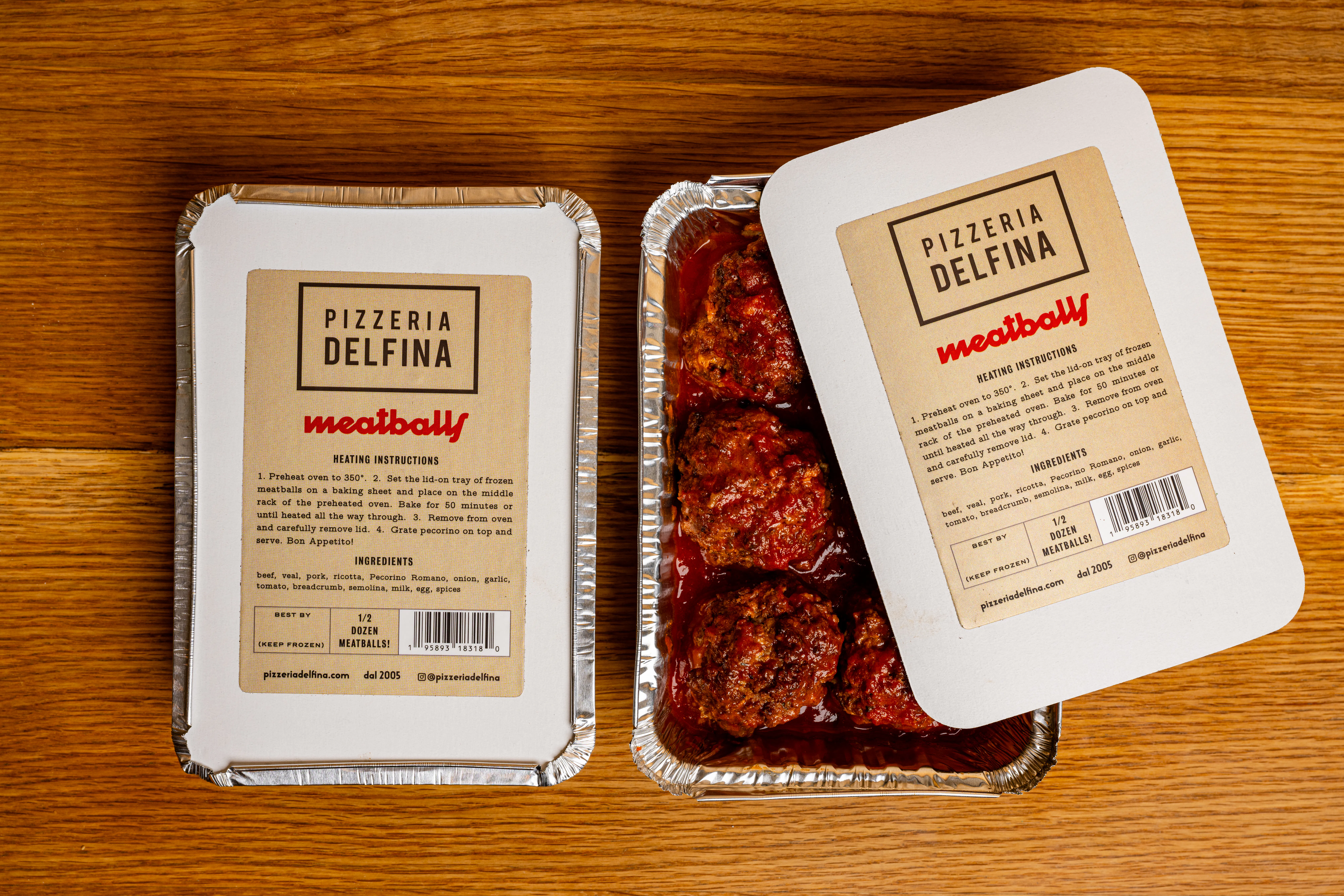 Neapolitan Meatballs in Sugo - 12 Pack by Pizzeria Delfina - Alternate image 1