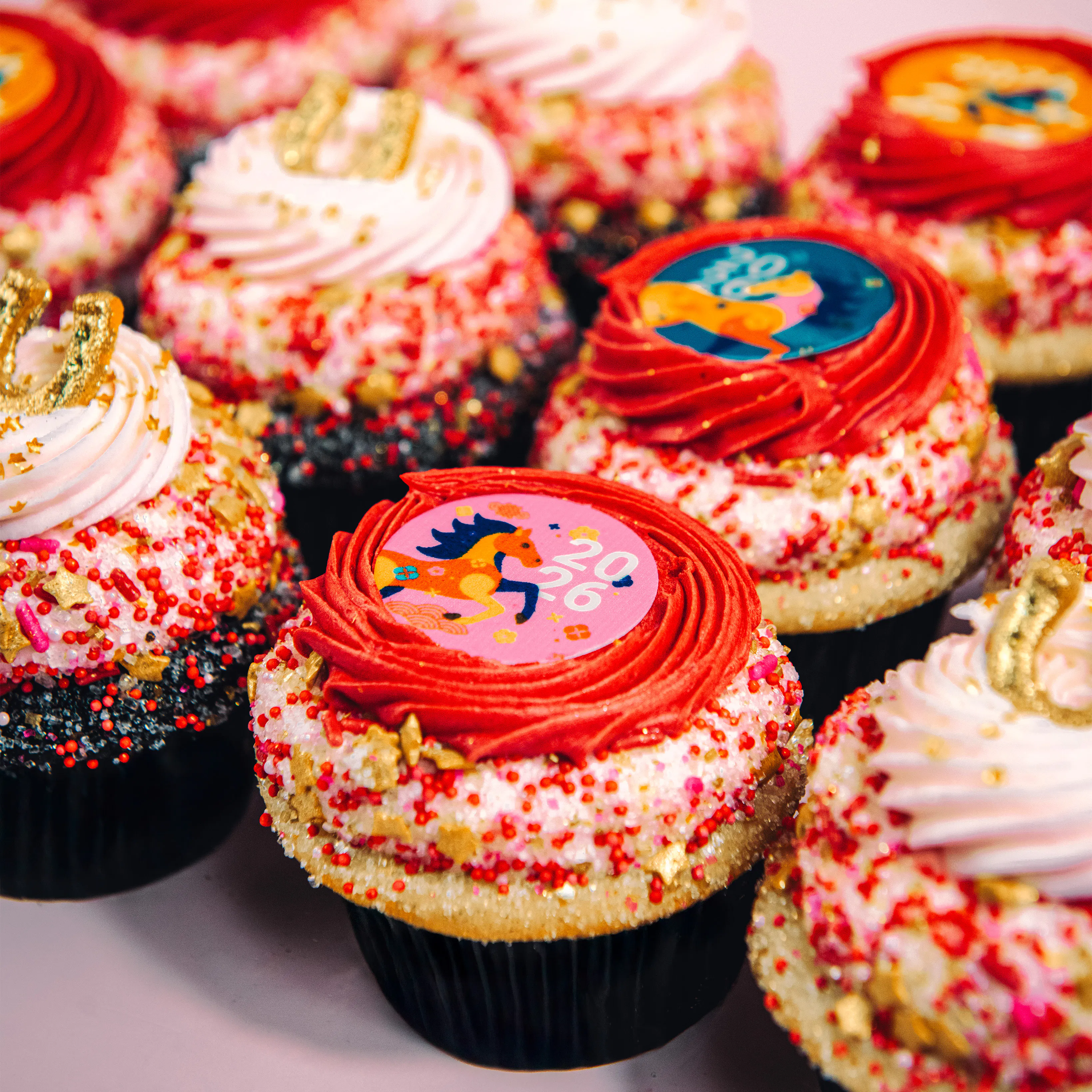 Lunar New Year Celebration Cupcakes - 12 Pack by Trophy Cupcakes