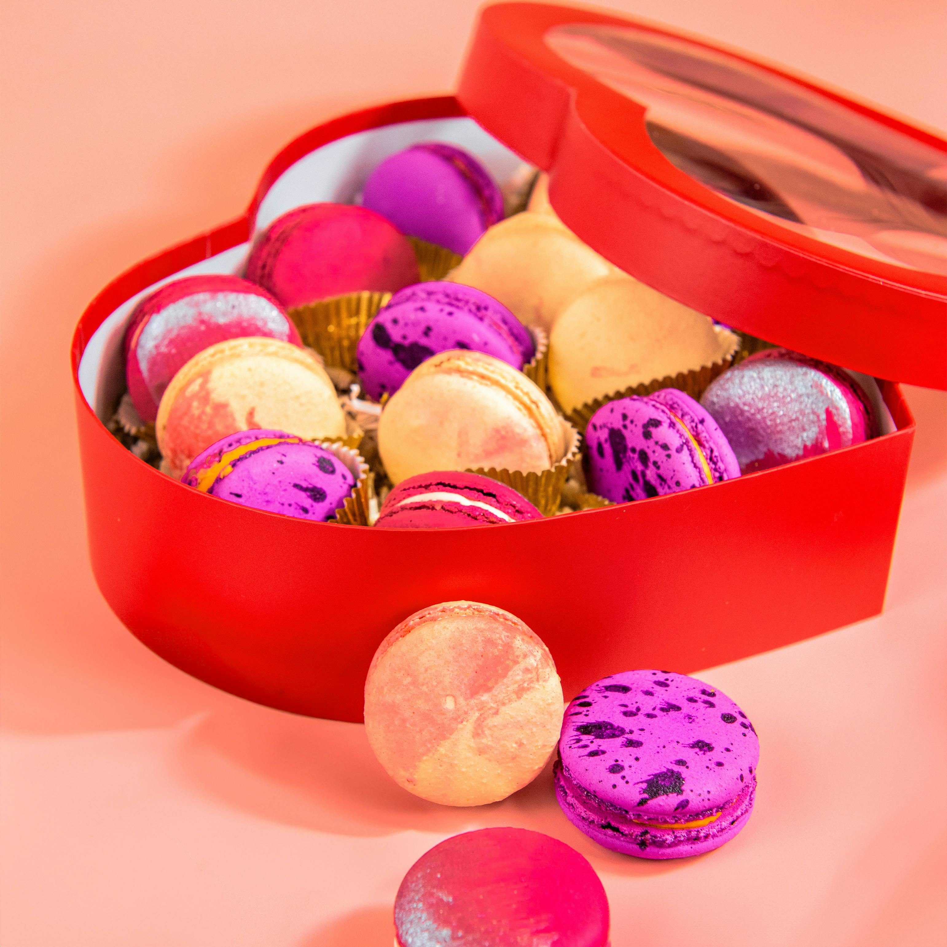 Heart-Shaped Macaron Box - 18 Pack by Trophy Cupcakes - Alternate image 4