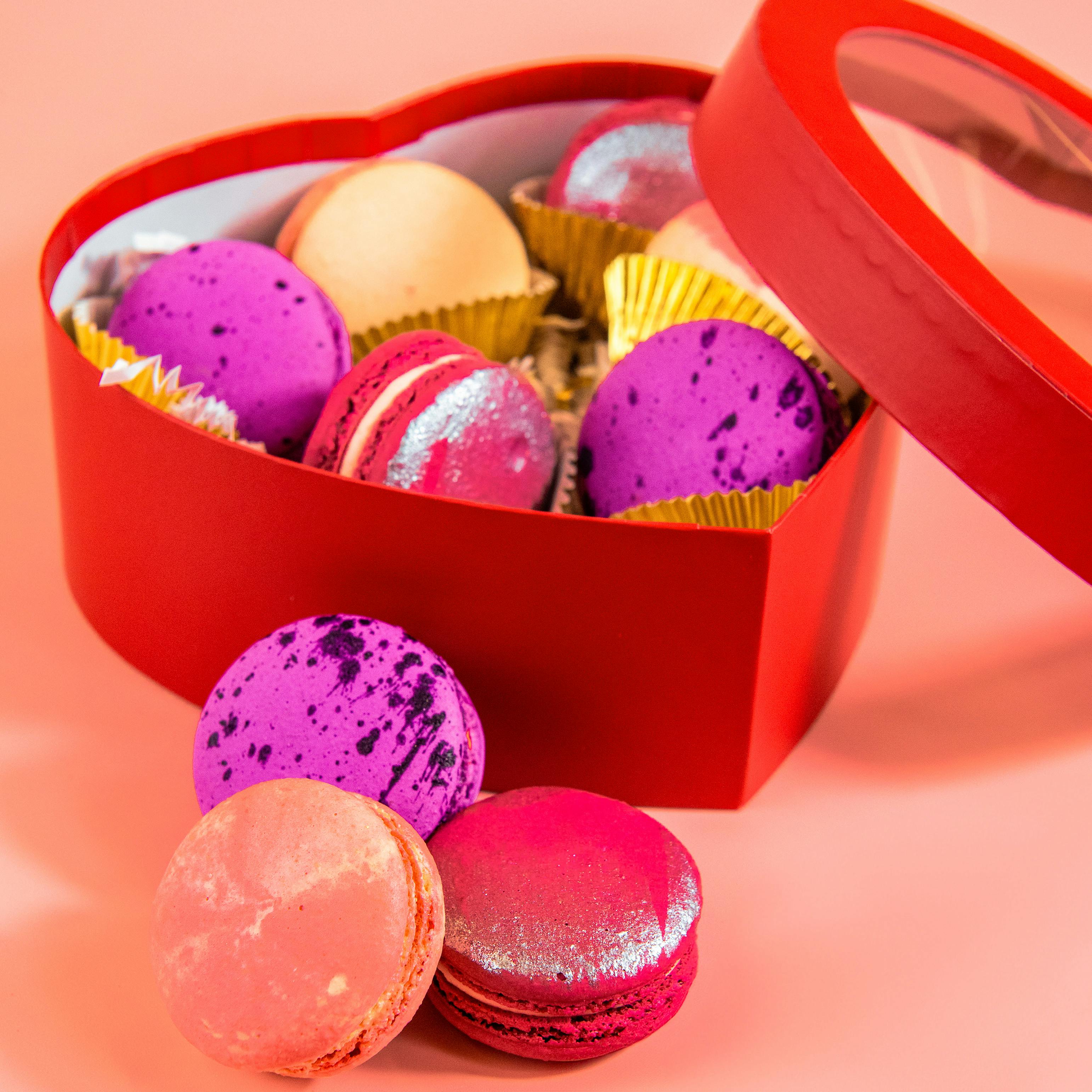 Heart-Shaped Macaron Box - 18 Pack by Trophy Cupcakes - Alternate image 5