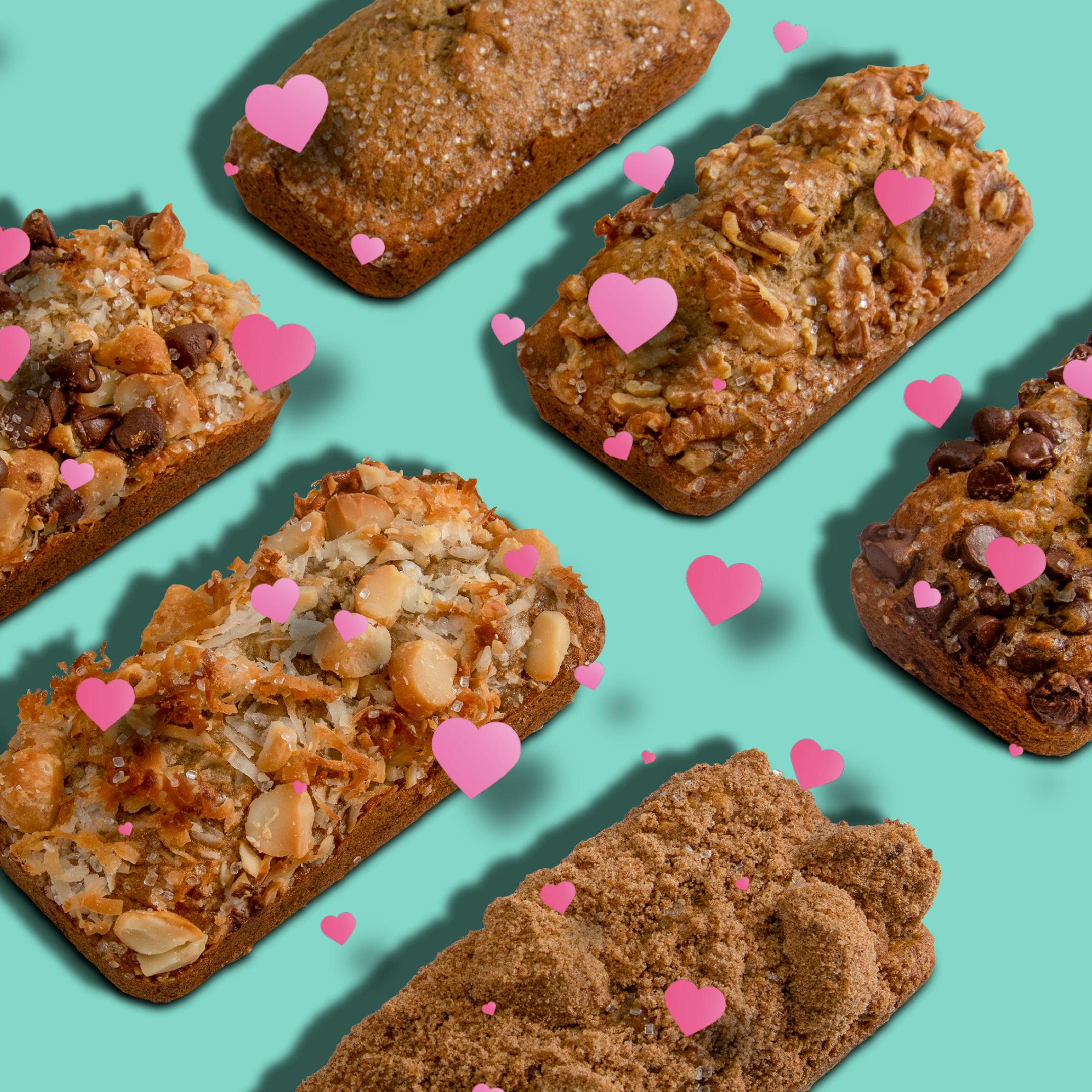 "With Love, From Maui" Valentine's Day Banana Bread - 6 Pack by Maui Banana Bread Co