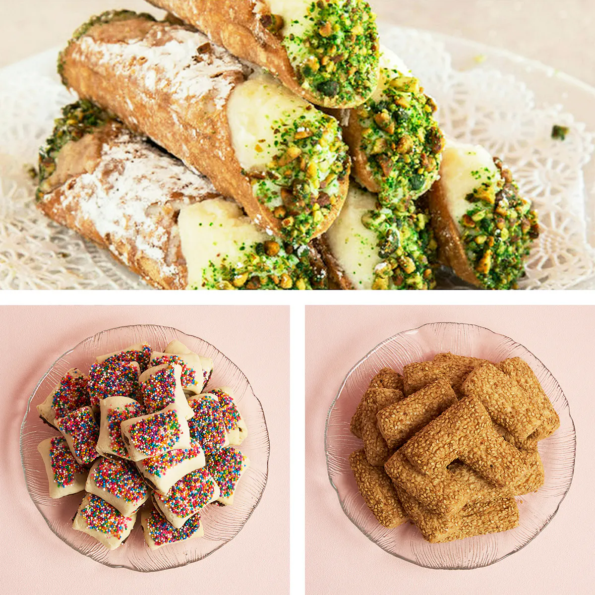 Large Cannoli Kit + Biscotti Combo by Angelo Brocato