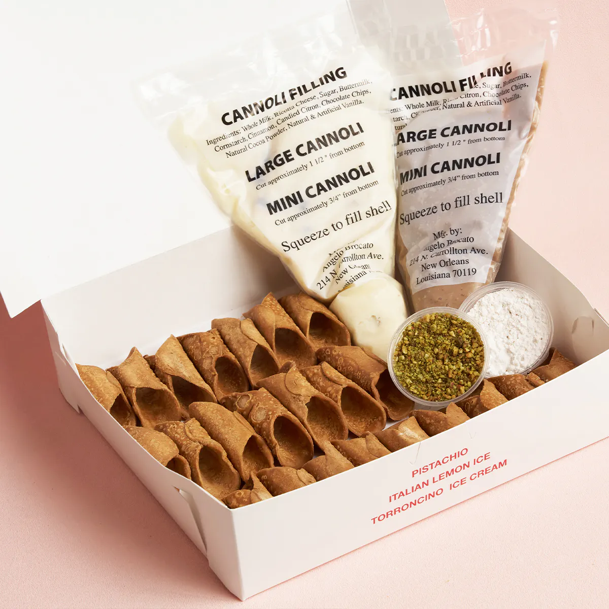 Mini Cannoli Kit - 24 Pack by Angelo Brocato