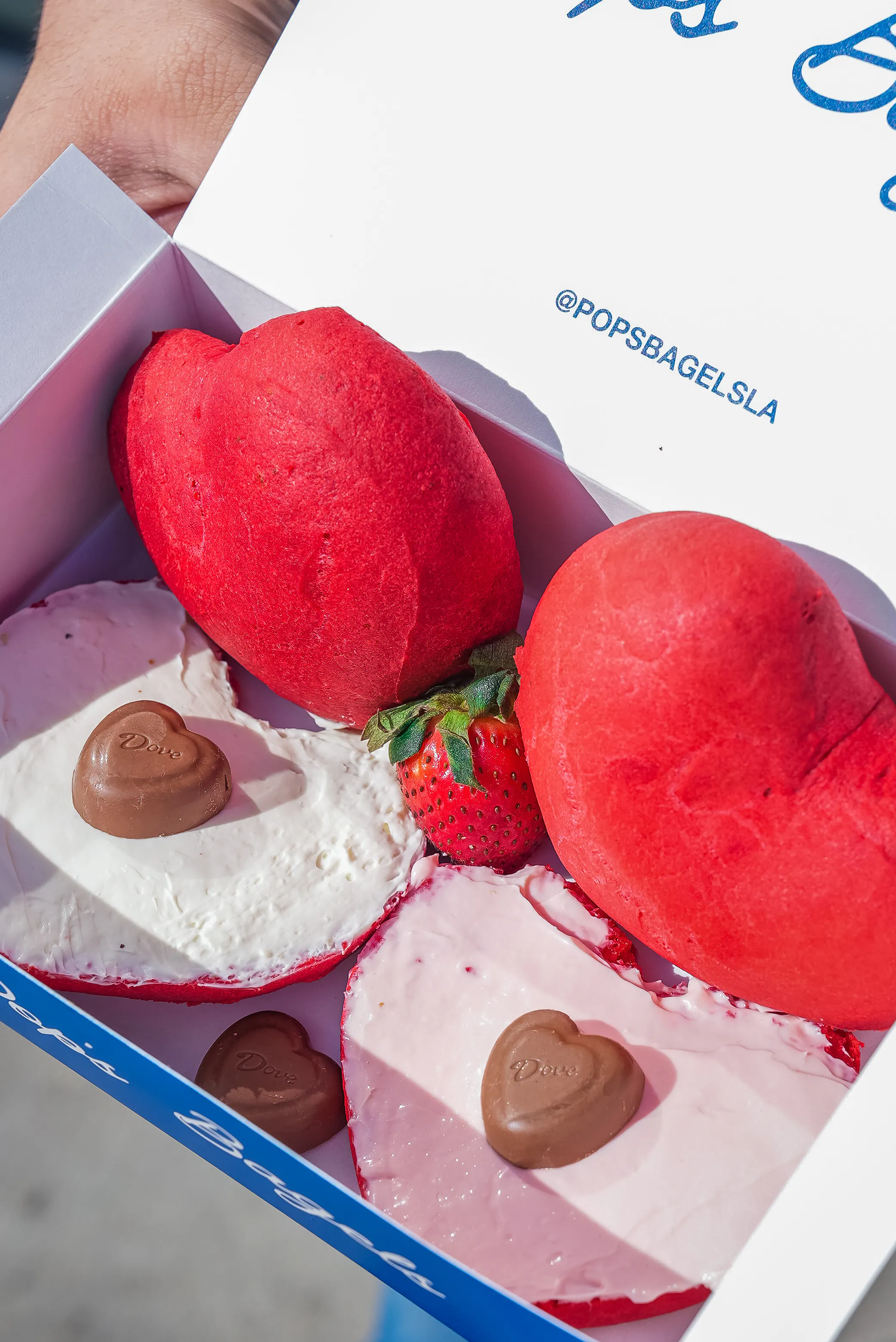 Valentine's Day Gluten-Free Bagels + Cream Cheese for 12 by Pop's Bagels