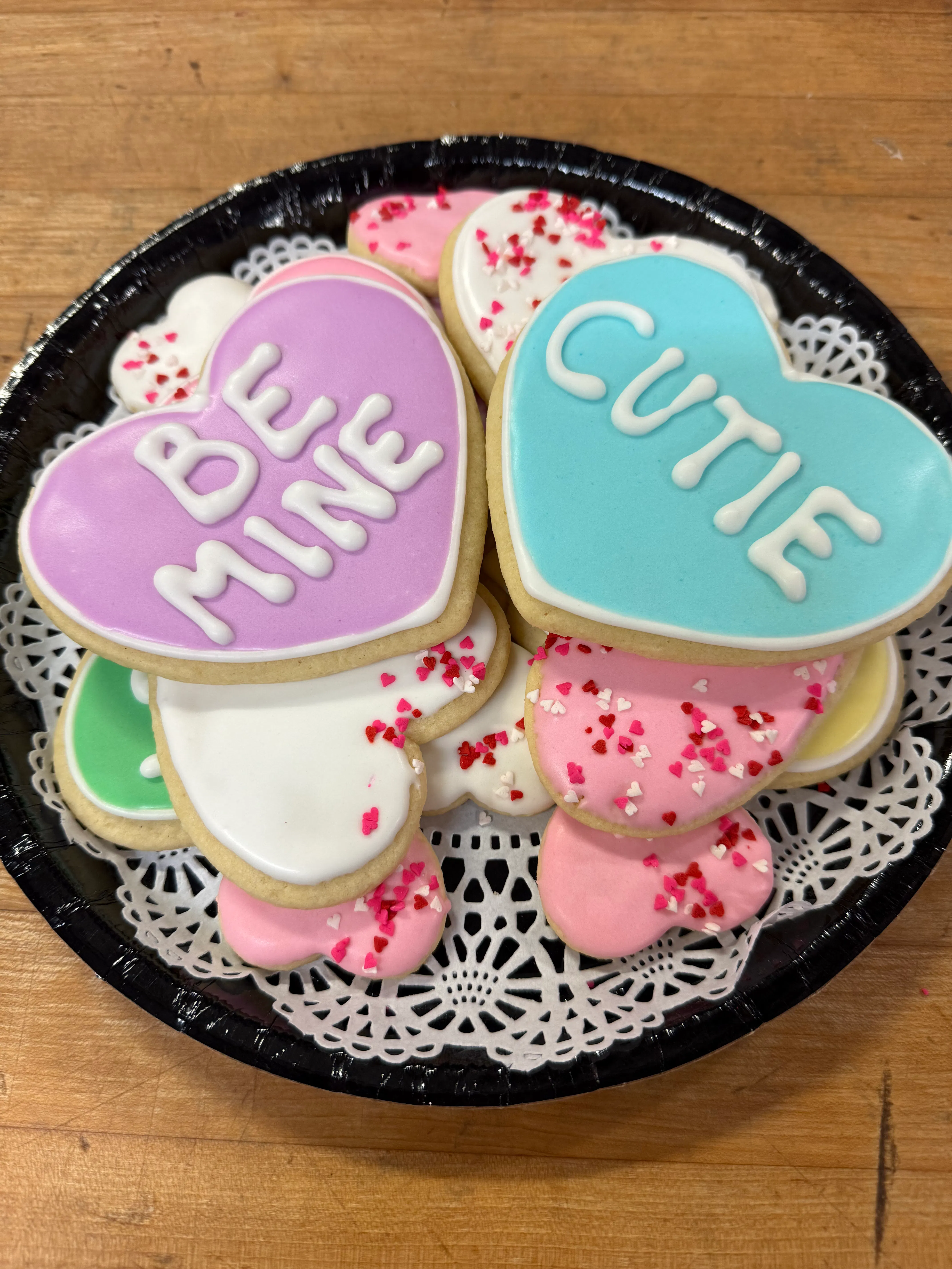 Valentine's Day Sugar Cookie Platter by Bread and Roses Bakery