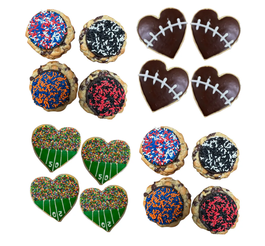 "Game Day Shuffle" Little Fat Cookies - 24 Pack by Big Fat Cookie