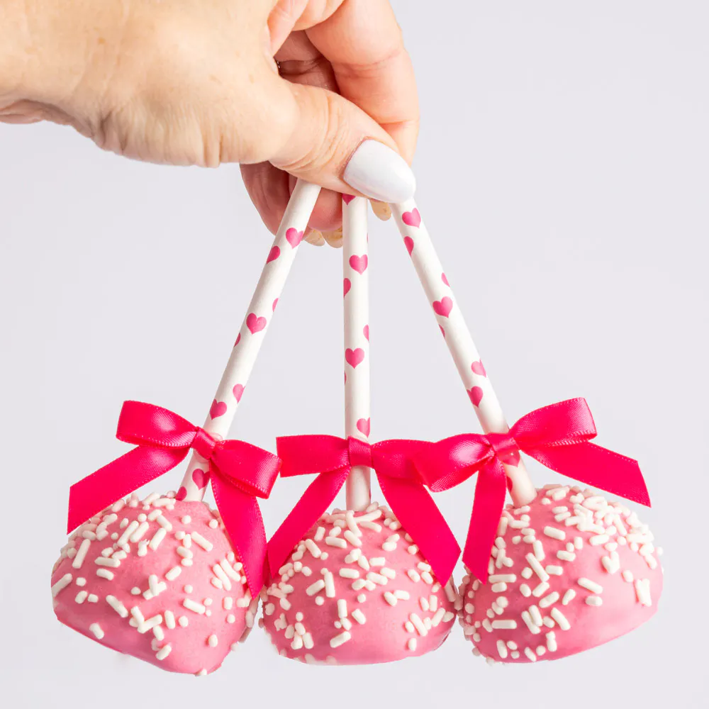 Valentine Red Velvet Cake Pops - 12 Pack by Sweet E's Bake Shop - Alternate image 2